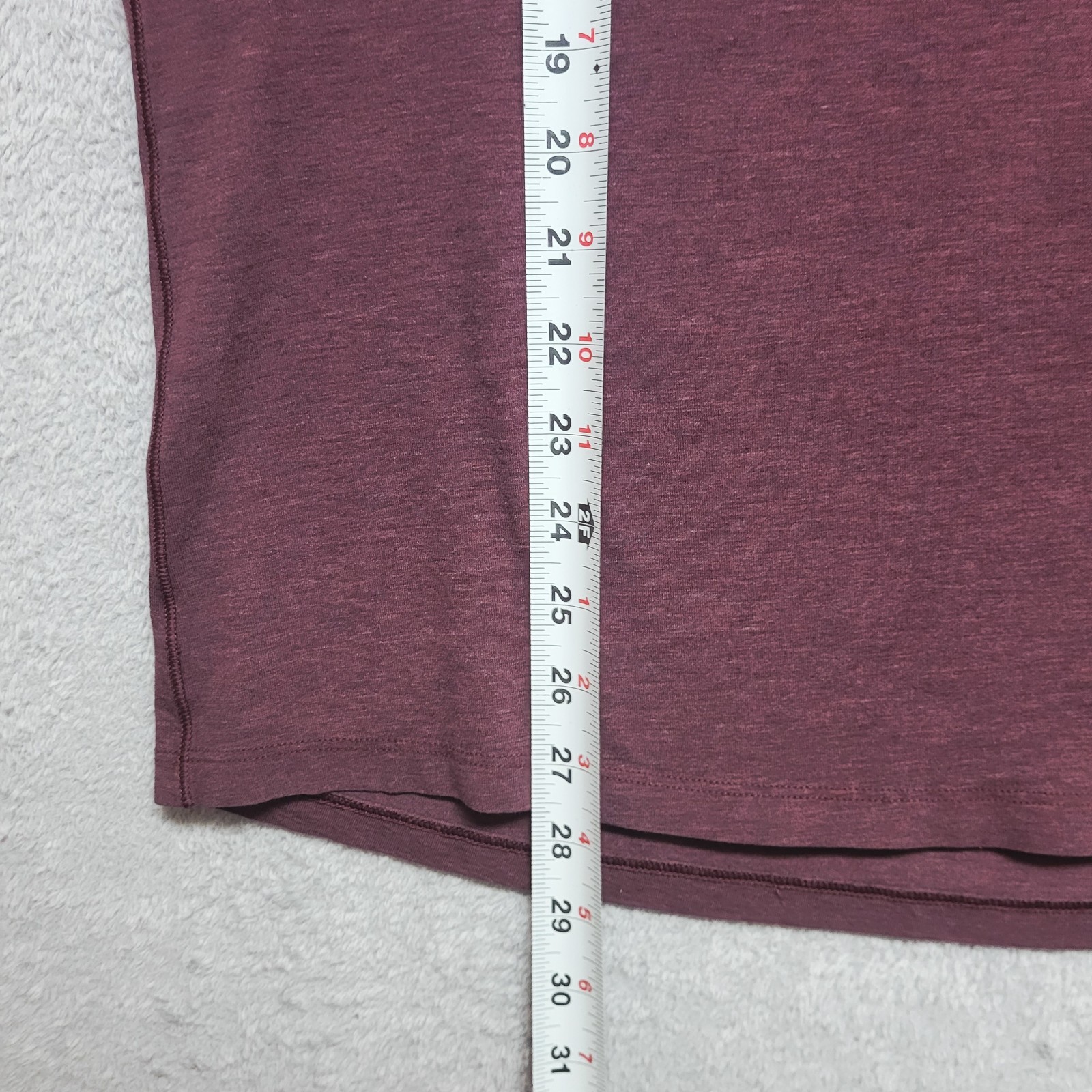 Lululemon Shirt Mens Large Heather Red Plum Short Sleeve Athleisure Run Casual gallery