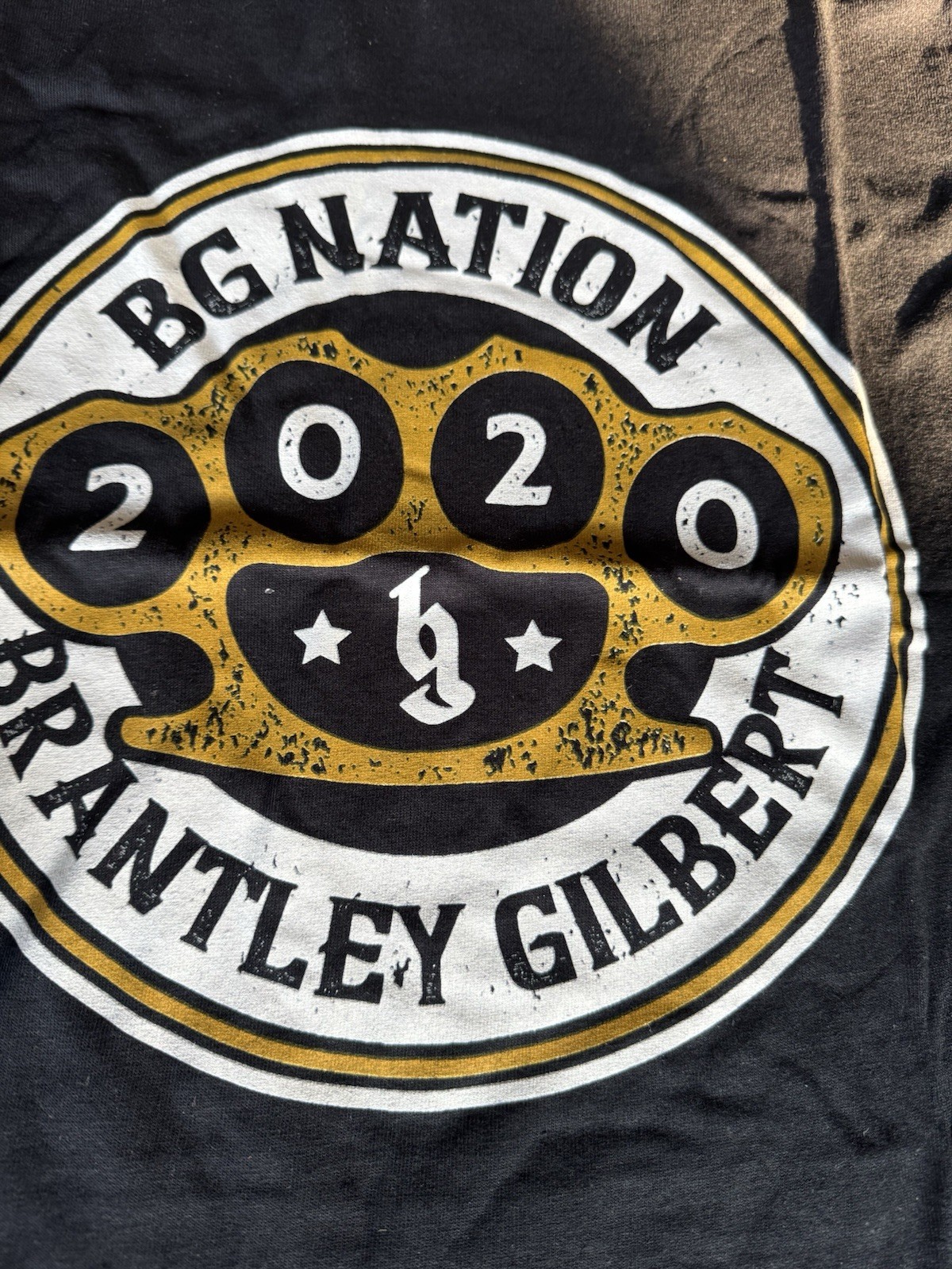 NWT Brantley Gilbert 2020 BG Nation Logo Graphic Gildan T-Shirt Black Unisex-LRG gallery