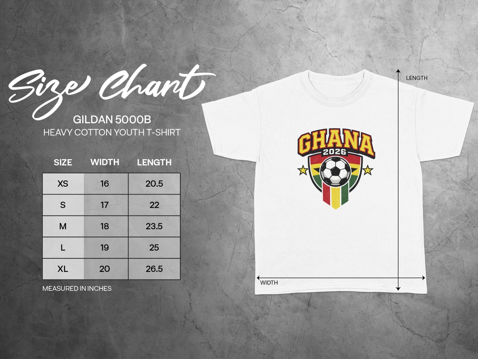 Ghana 2026 Football Fan T Shirt Soccer Supporters Gildan Cotton Family Top gallery