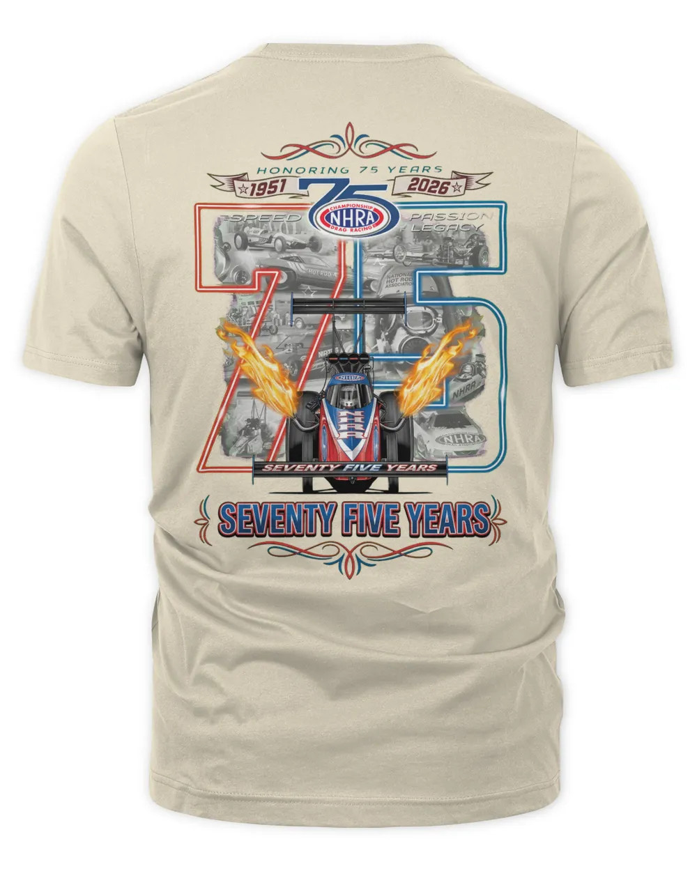 NEW Nitromall Event Merchandise Nhra 75th Heritage Shirt Size S-5XL gallery