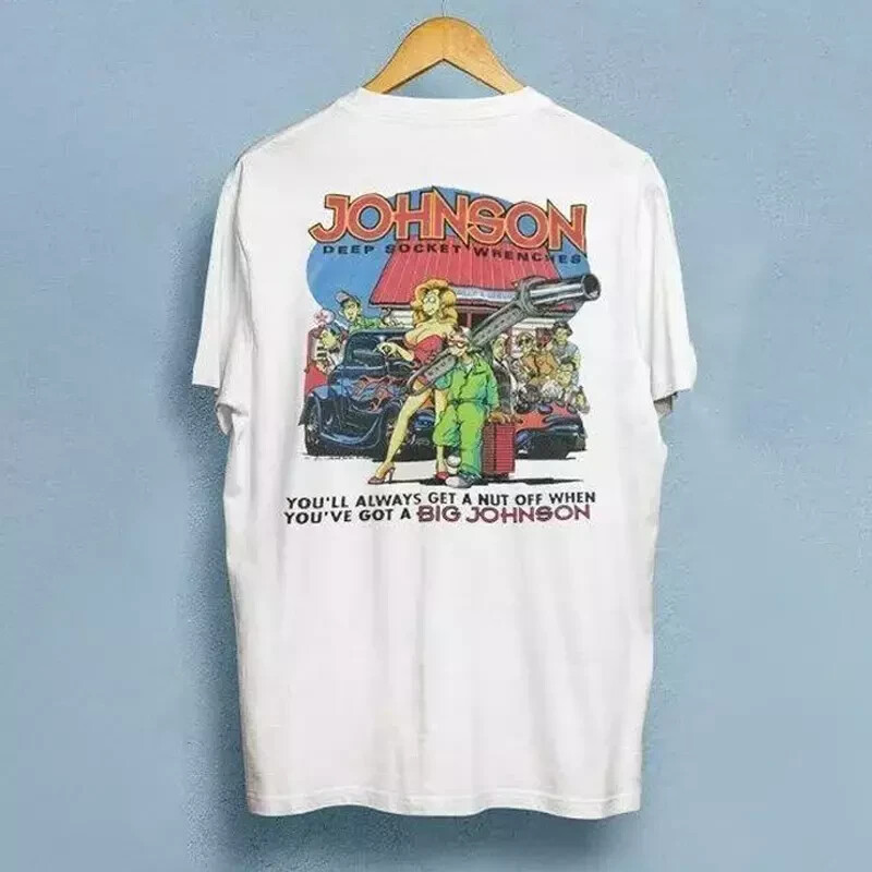 HOT Vintage 90 s Big Johnson T-Shirt Deep Socket Wrenches S-5XL