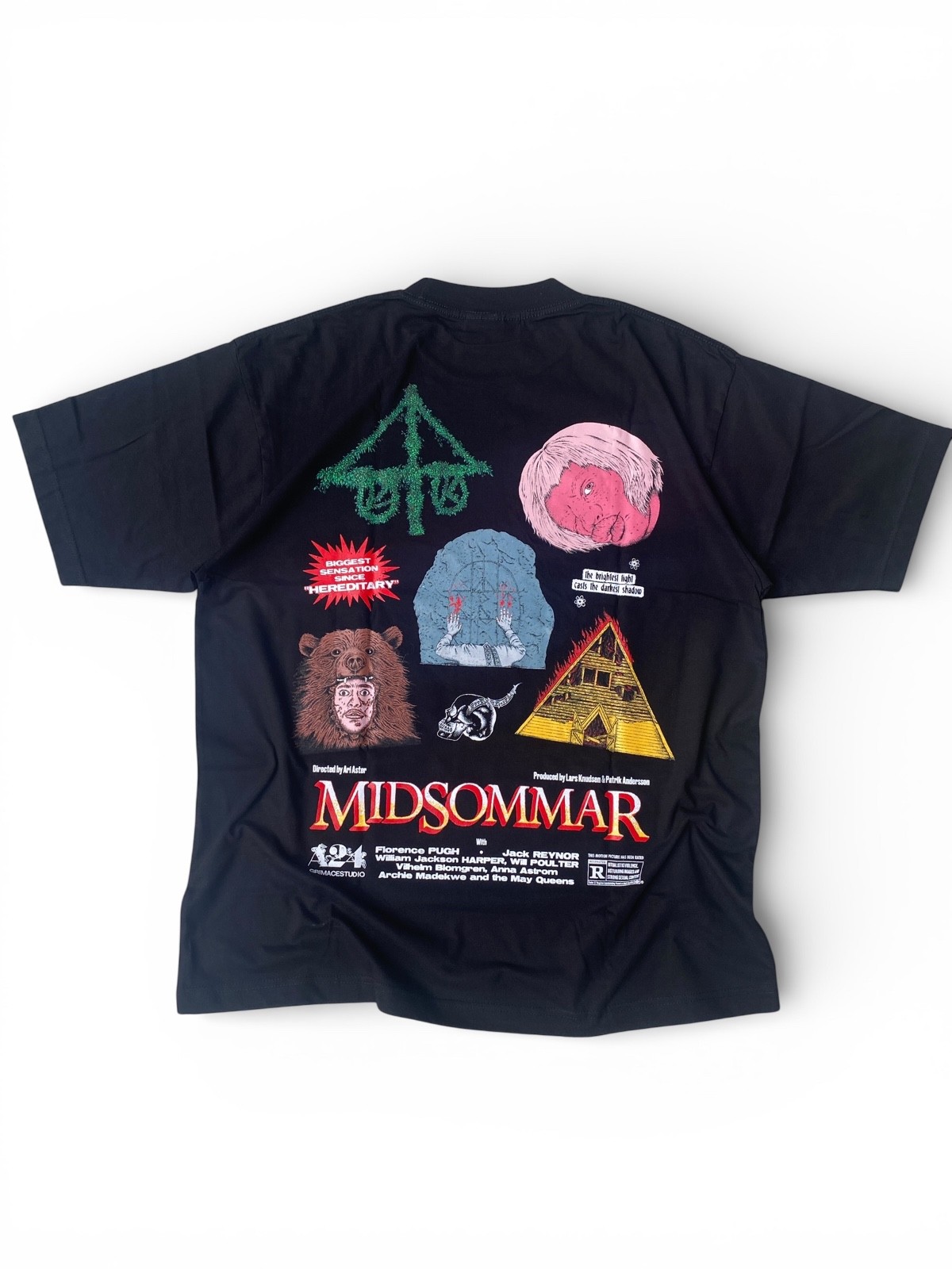 Midsommar Horror Movie Rare Bootleg Graphic Tee A24 Film Black Shirt XL gallery