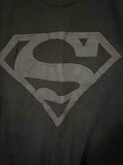 Superman Blacked Out Size Medium T-Shirt Murdered Out
