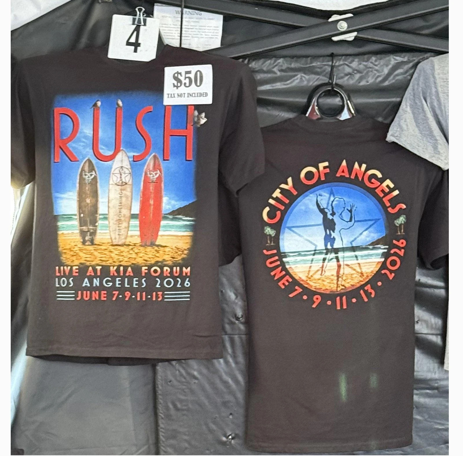 Rush June 07 2026 Fifty Something Tour Kia Forum Los Angeles CA T shirt Reprint gallery