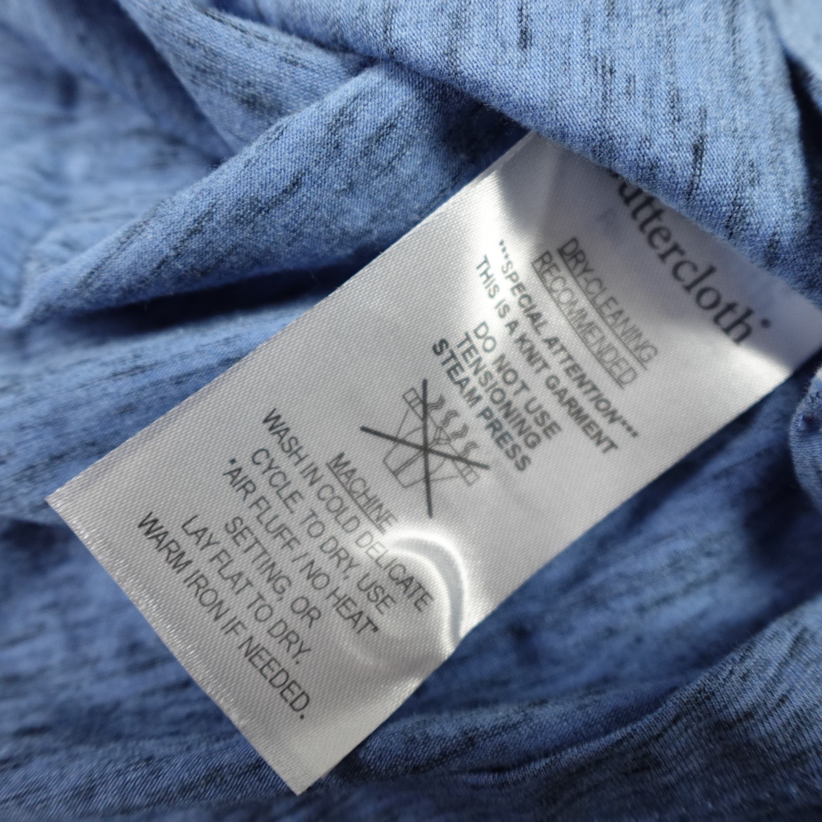 Butter Cloth Henley Shirt Mens 3XL Blue Icy Cotton Mint Fabric Performance gallery