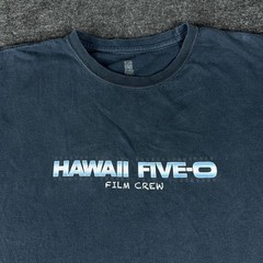 Hawaii Five-O Shirt Men’s Extra Large Black Faded Film Crew Promo Graphic Tee