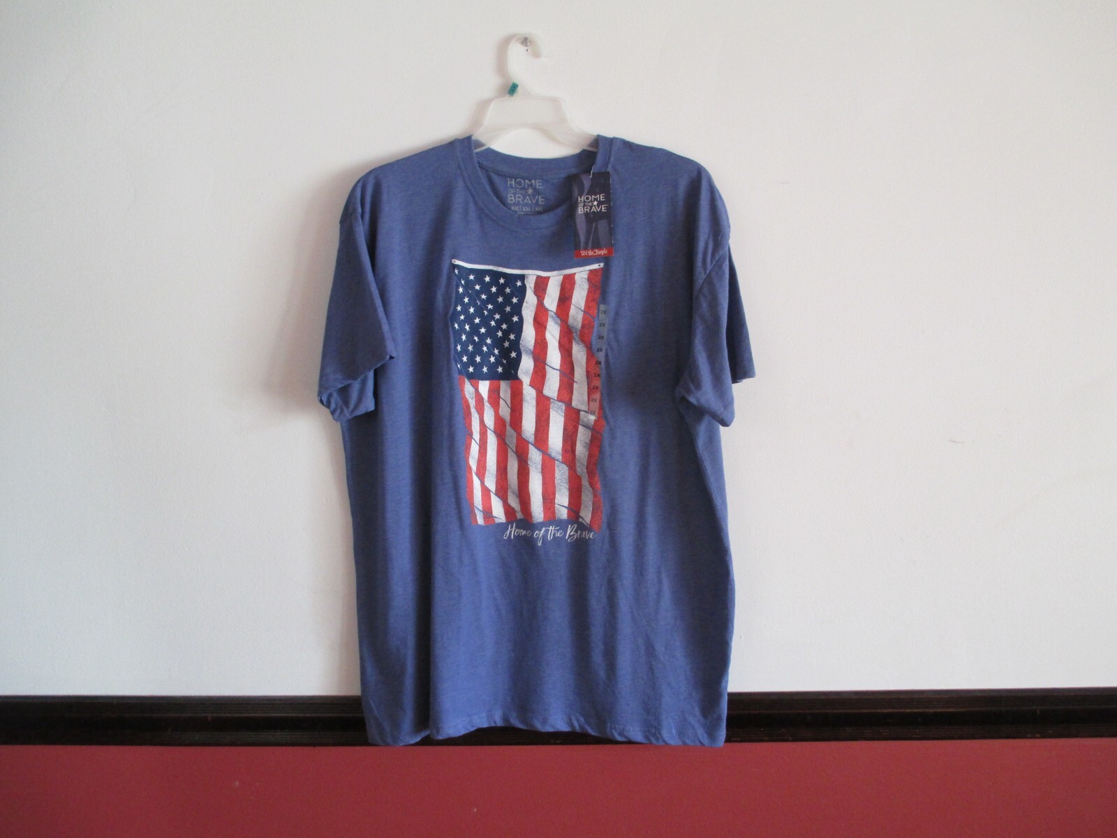 Men's Blue Classic USA Short Sleeve T-Shirt Size XXL New With Tag gallery