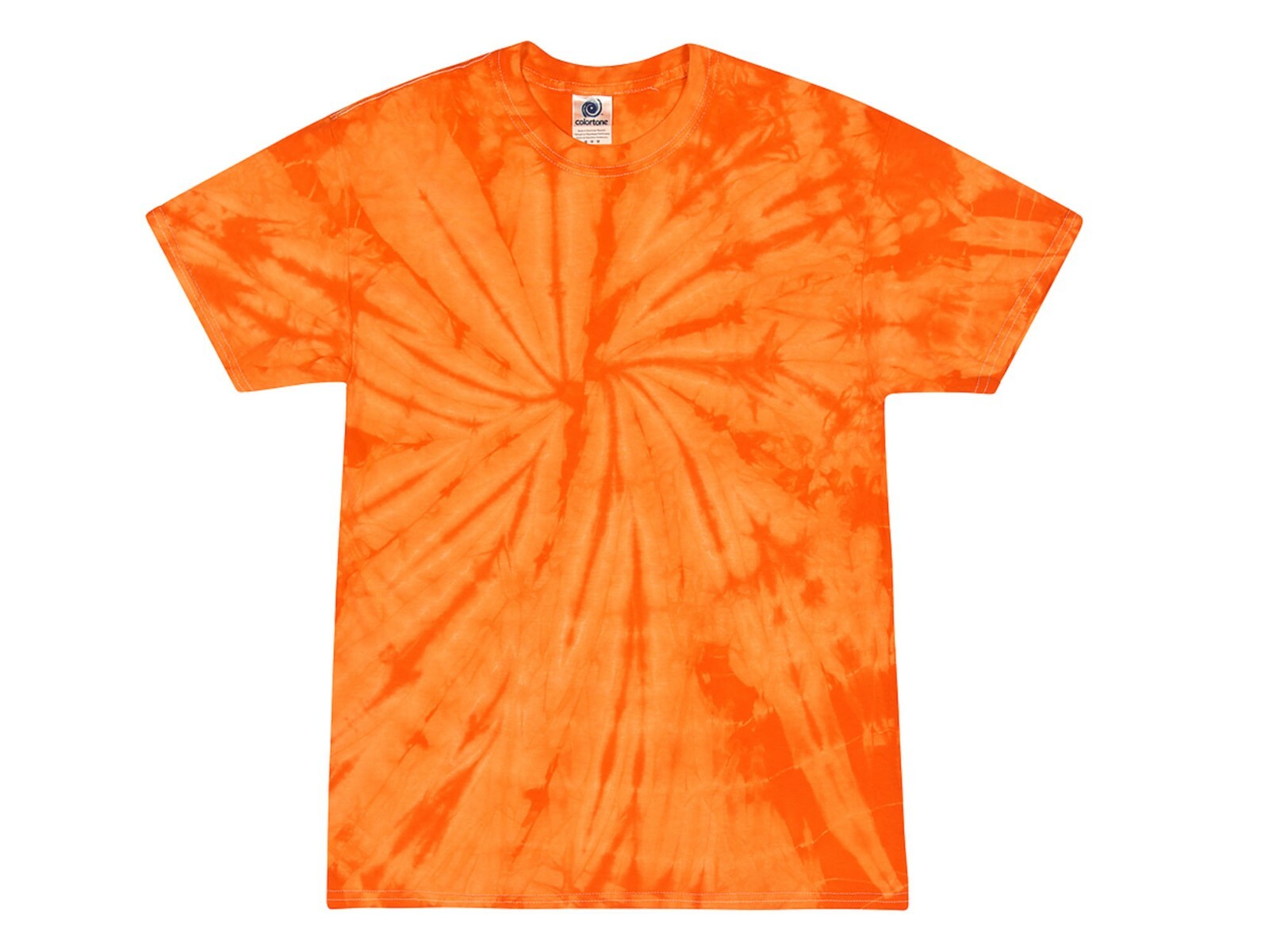 Tie Dye T-Shirts Orange Kid & Adult S M L XL 2XL 3XL 4XL 5XL Cotton Colortone gallery