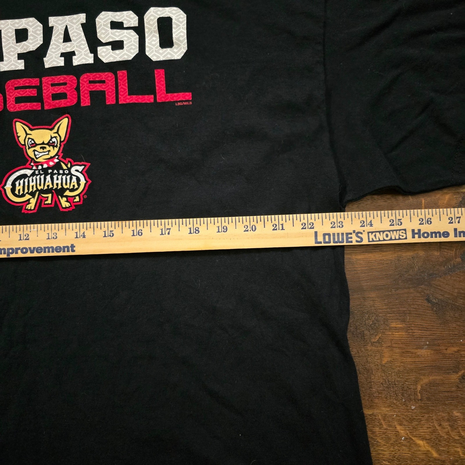 El Paso Chihuahuas MiLB Baseball Graphic T-Shirt Black Mens XL LSG MiLB gallery