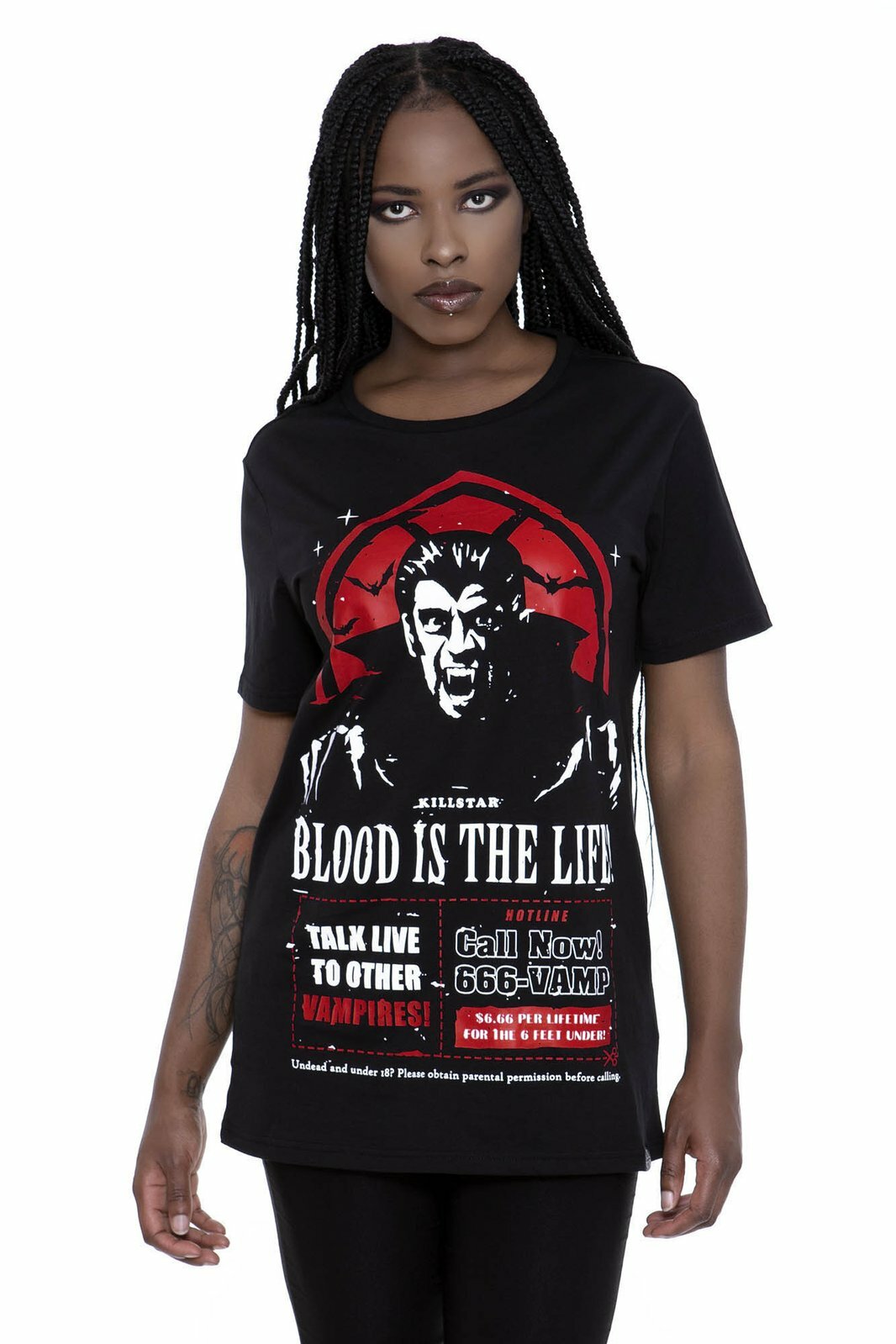 Killstar Dial Vamp Vampire Blood Gothic Monsters Punk Horror T Shirt KSRA002314 gallery