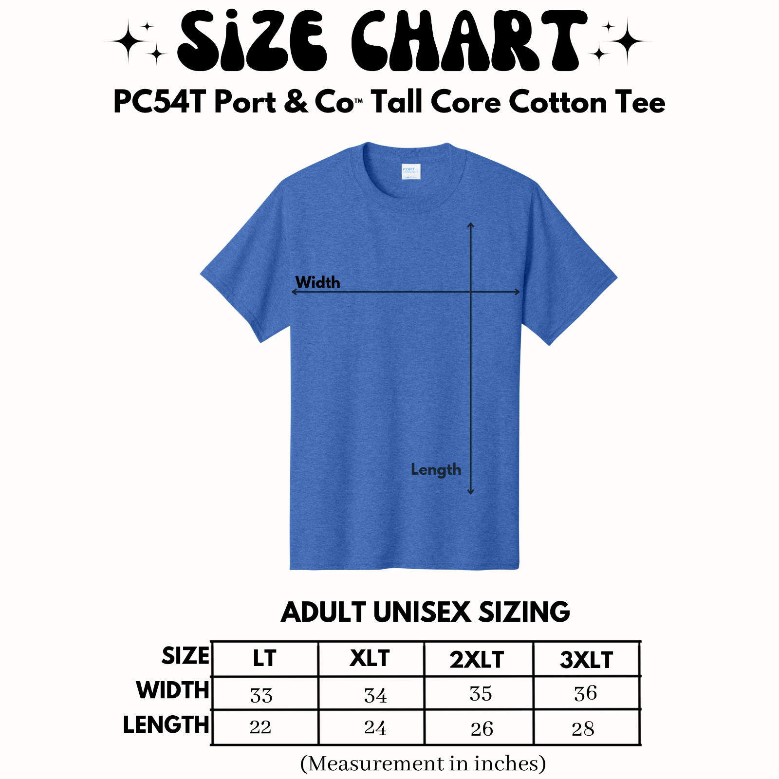 PC54T Port & Co™ Tall Core Cotton Tee LT-3XLT Unisex gallery