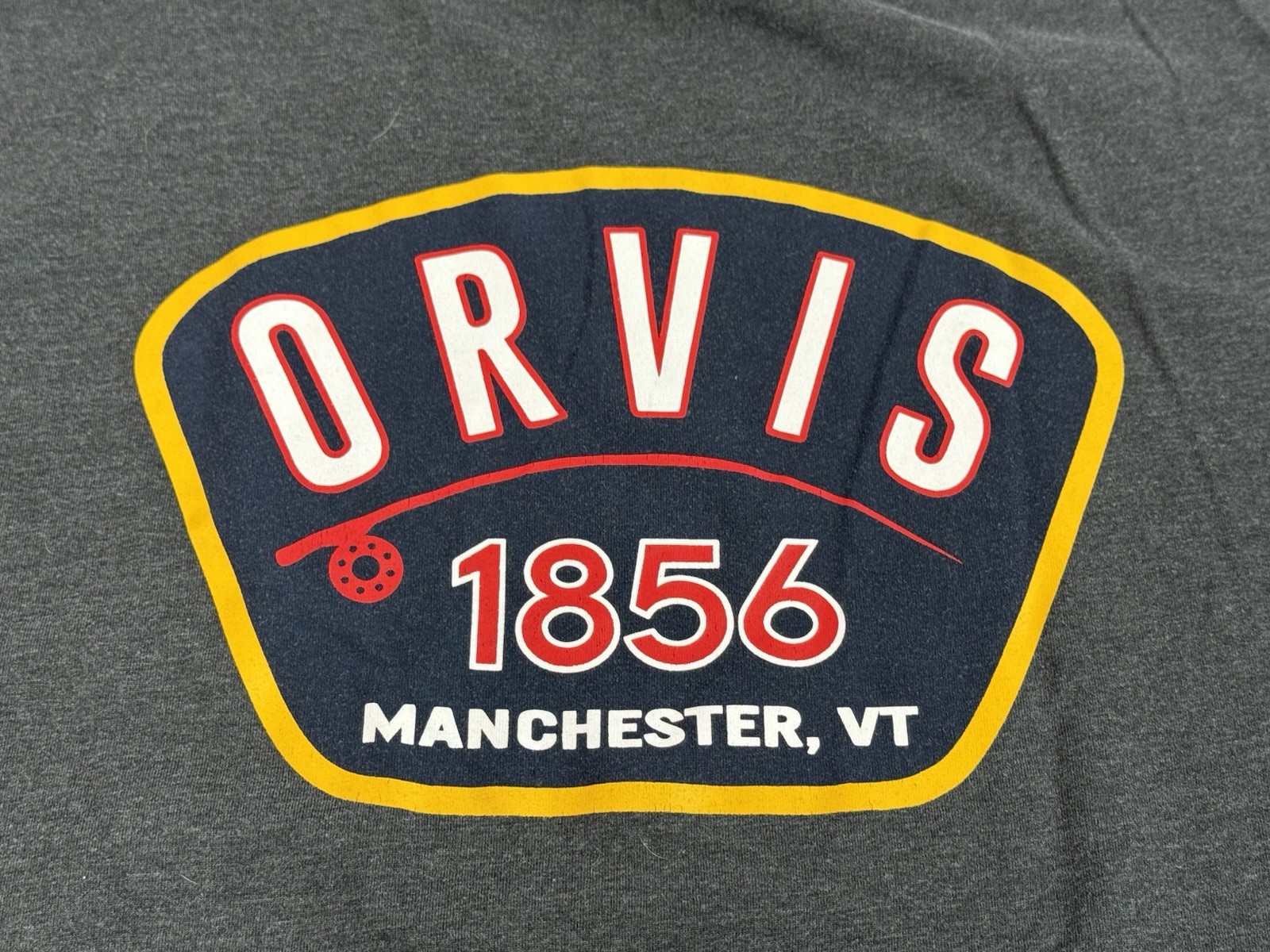 Orvis 1856 Shirt Graphic Classic Fit Outdoor Short Sleeve Tee Fly Fishing XXL gallery