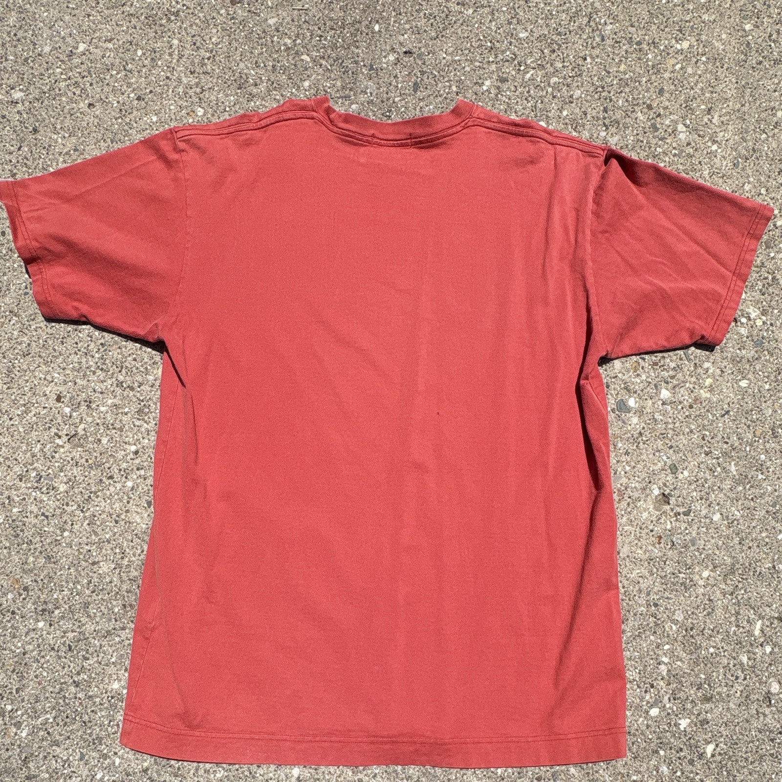 A Bathing Ape BAPE Men's Red Camo Logo Short Sleeve Crew Neck T-Shirt XL gallery