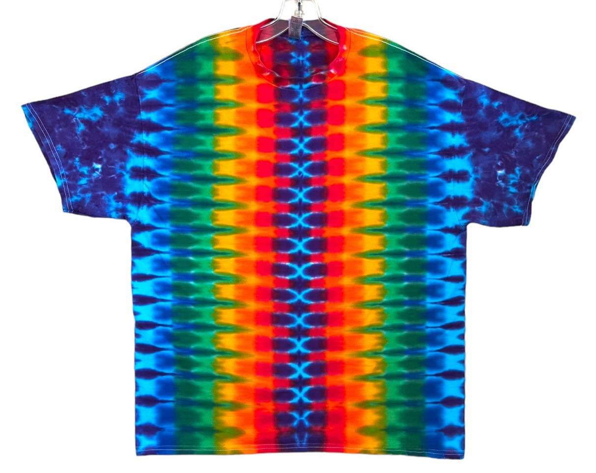 Tie Dye Shirt | Rainbow DNA Honeycomb | Handmade | Unisex | Tall | Women’s
