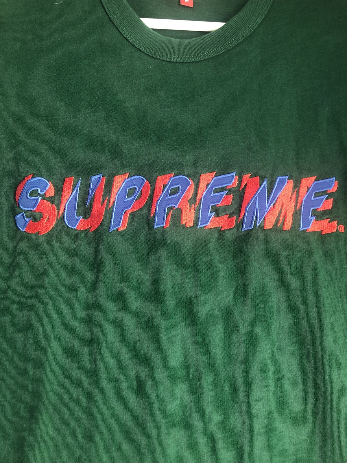 Supreme SS19 Shatter SS Top Dark Green Size M 100% Authentic VNDS Sold Out Item gallery