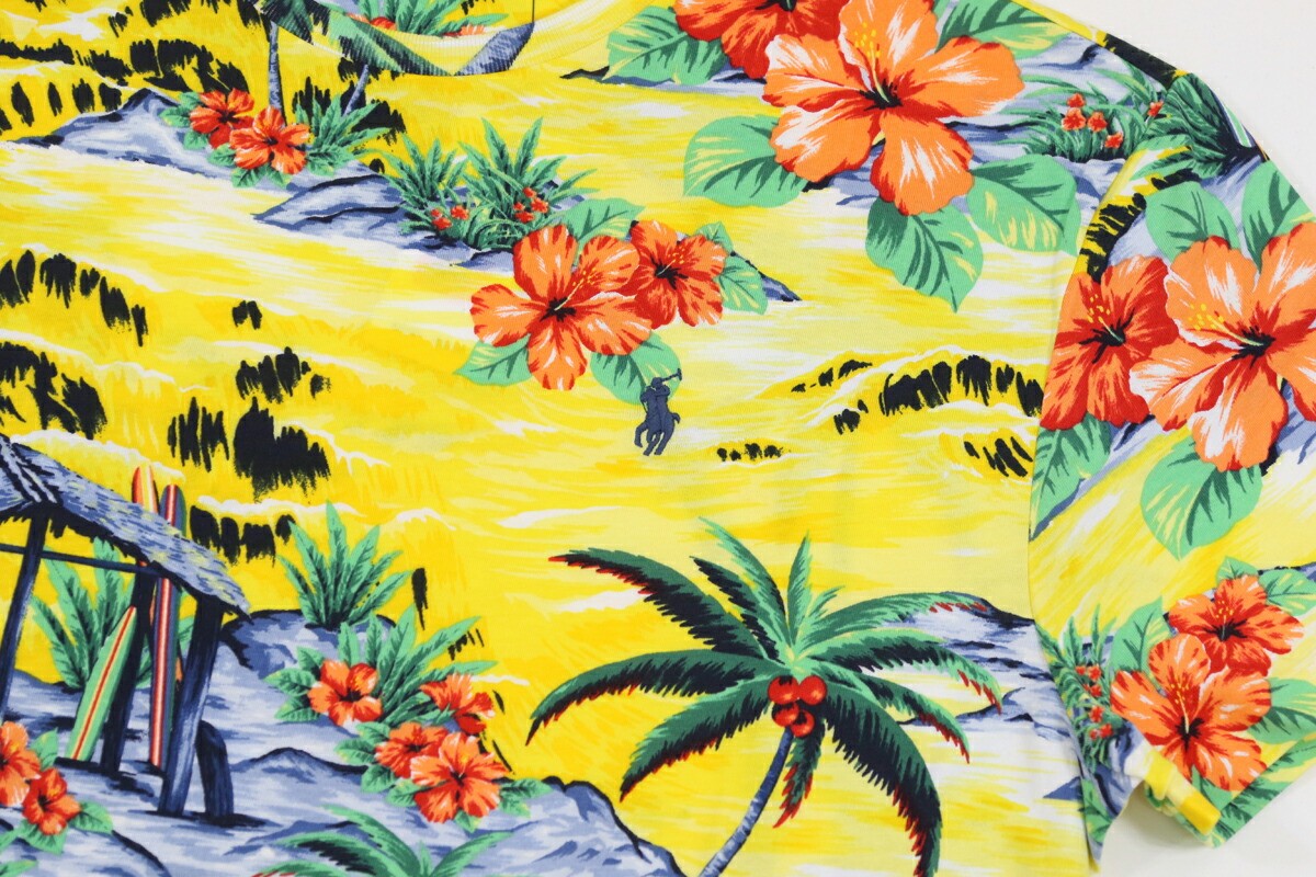 Polo Ralph Lauren Classic Fit Cotton Crewneck Full Print Floral T-Shirt - Yellow gallery
