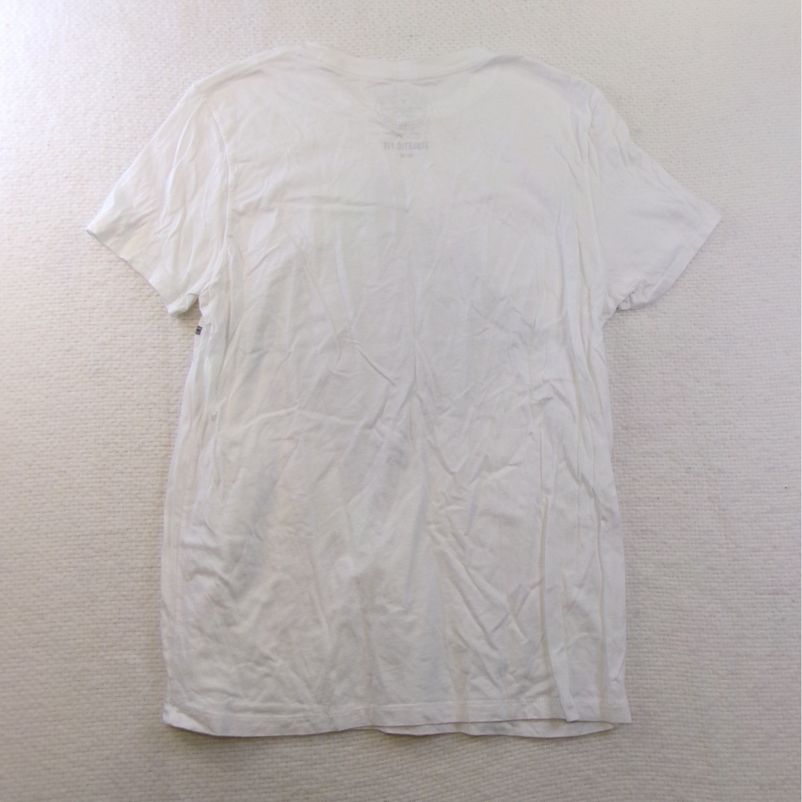 American Eagle Mens Athletic Fit White Pine Forest Diamond Graphic T-Shirt M gallery