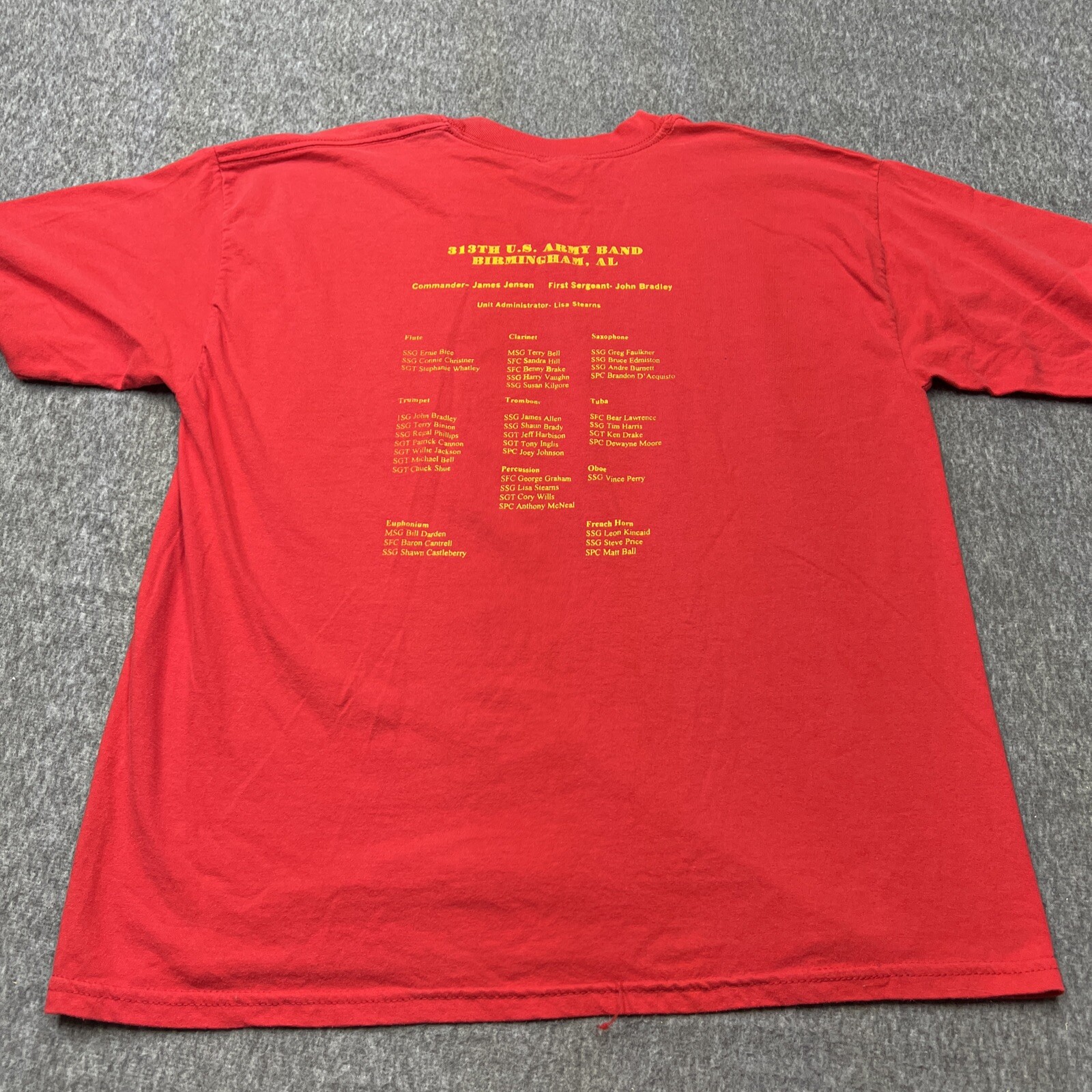XL US Army Band 2001 Tour Oversized USA America Vintage T Shirt gallery