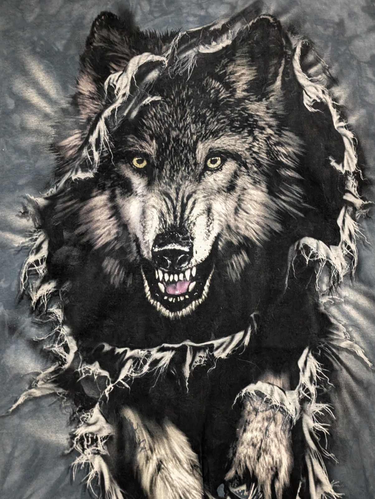 The Mountain Men's T-shirt Blue Breakthrough Wolf Retired Logo 2XL #1499 NWOT gallery