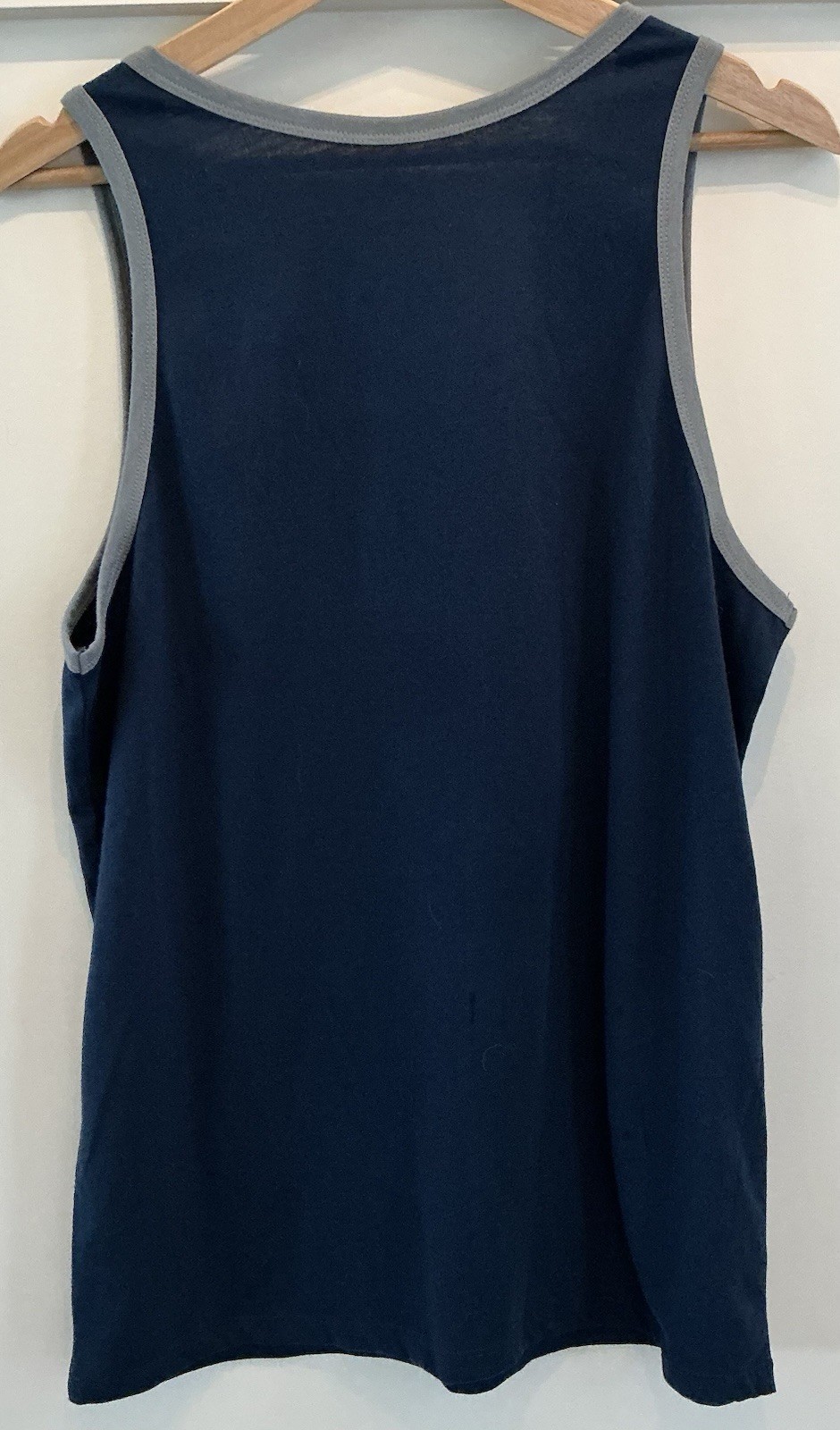 Modelo Cerveza Tank Top Mens Medium Navy Blue Beer Graphic Sleeveless Shirt gallery