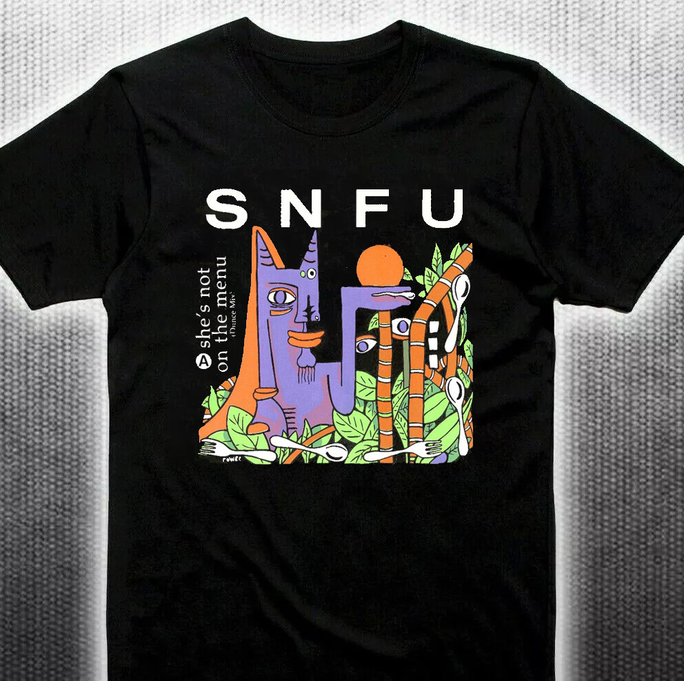 Very RARE SNFU Band Black Cotton Unisex All size S-5XL Shirt IA332