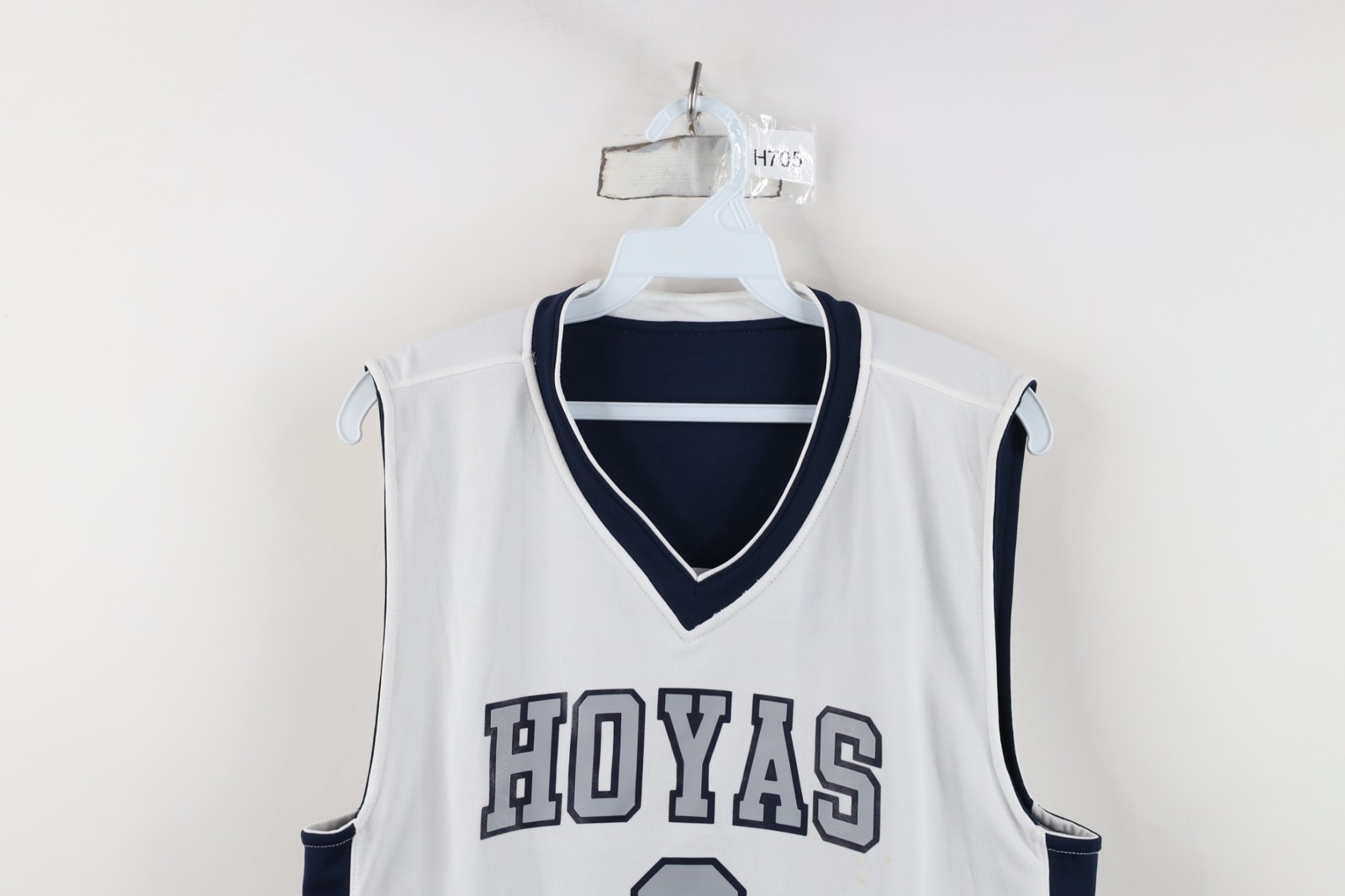 Vintage 90s Mens Small Reversible Georgetown University Basketball Jersey #3 gallery