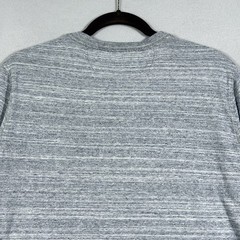 Faherty Shirt Mens Large Henley Button Long Sleeve Grey Spacedye Coastal Preppy