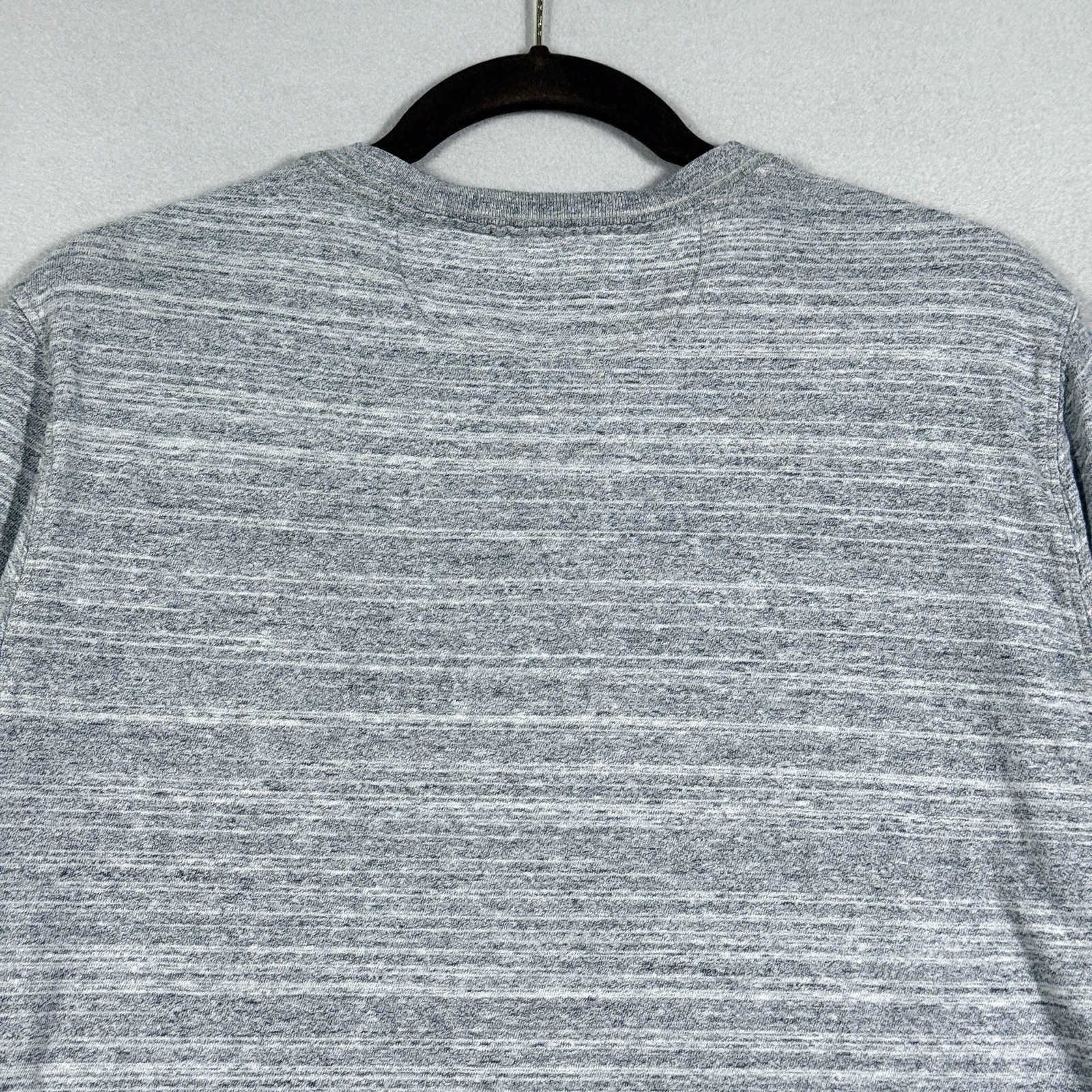 Faherty Shirt Mens Large Henley Button Long Sleeve Grey Spacedye Coastal Preppy gallery