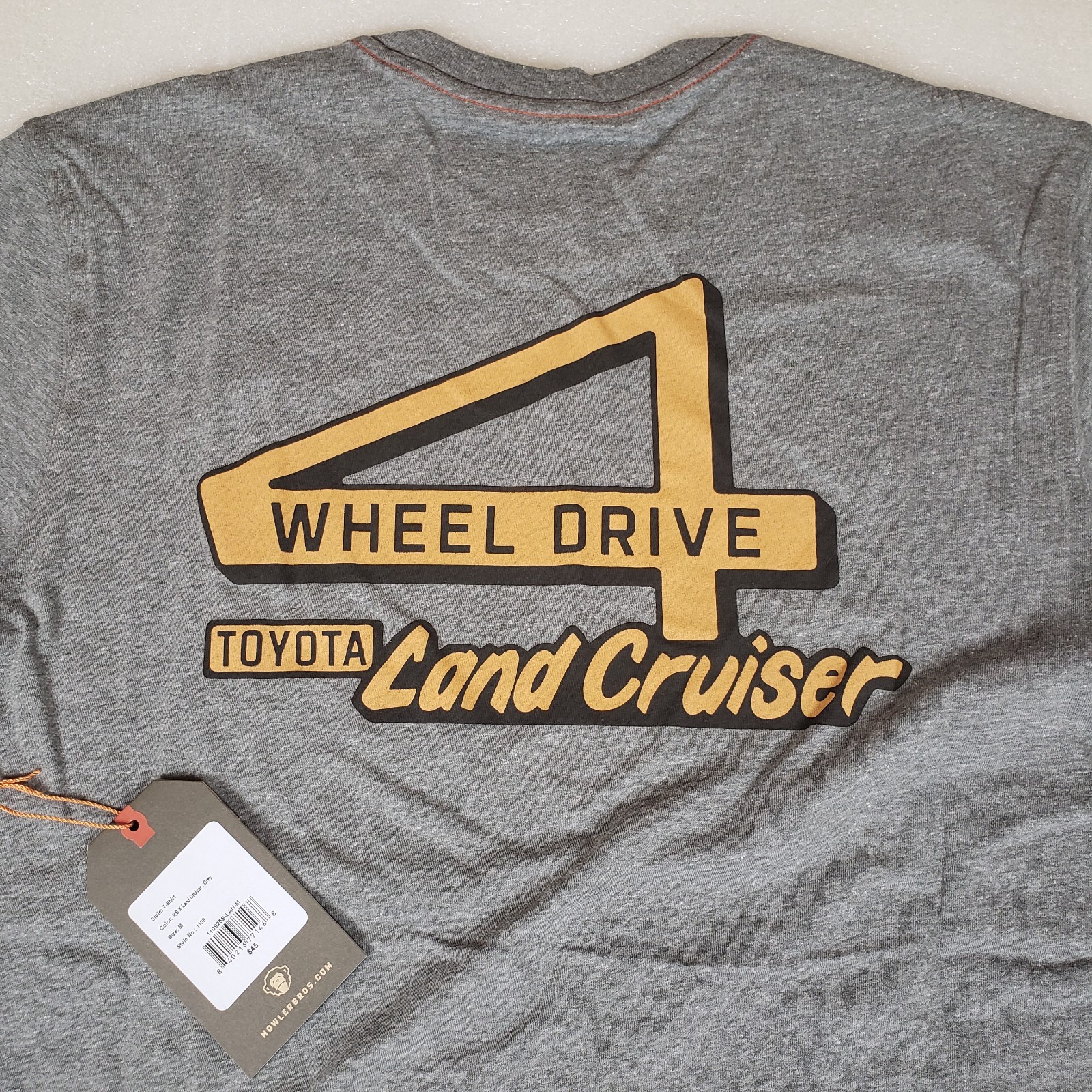 NWT Howler Men’s Medium Toyota Land Cruiser T Shirt Gray Limited Edition Hiking