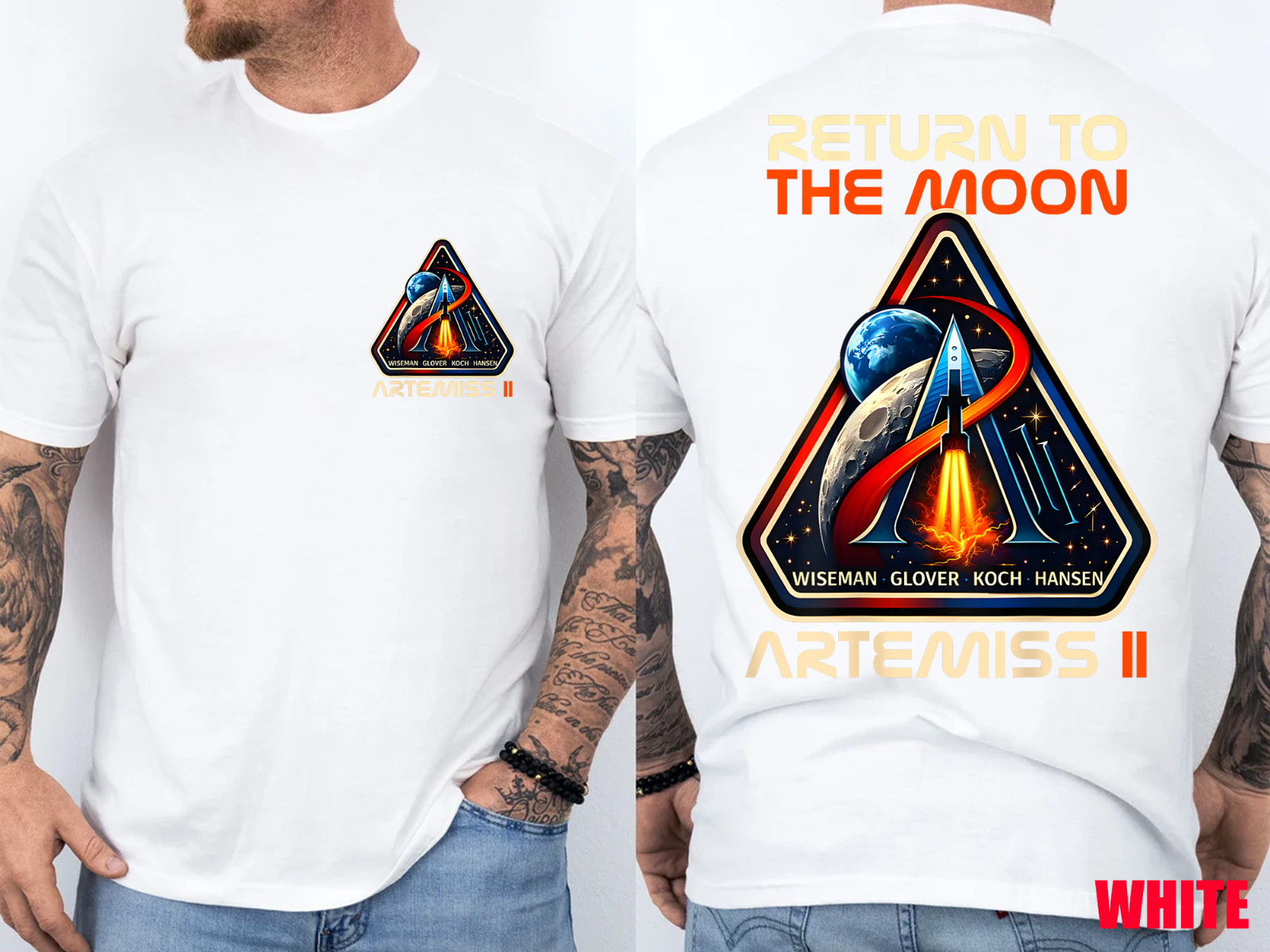 Artemis II Return to the Moon Mission - 2 Sided T-Shirt gallery
