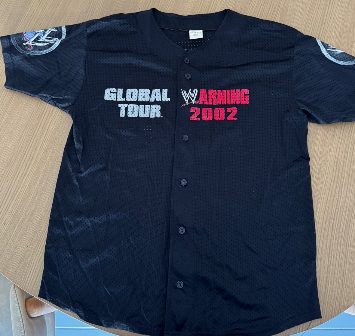 WWE Global Warning Shirt 2002 - Mint Condition NEVER WORN (Melbourne AUS Tour) gallery