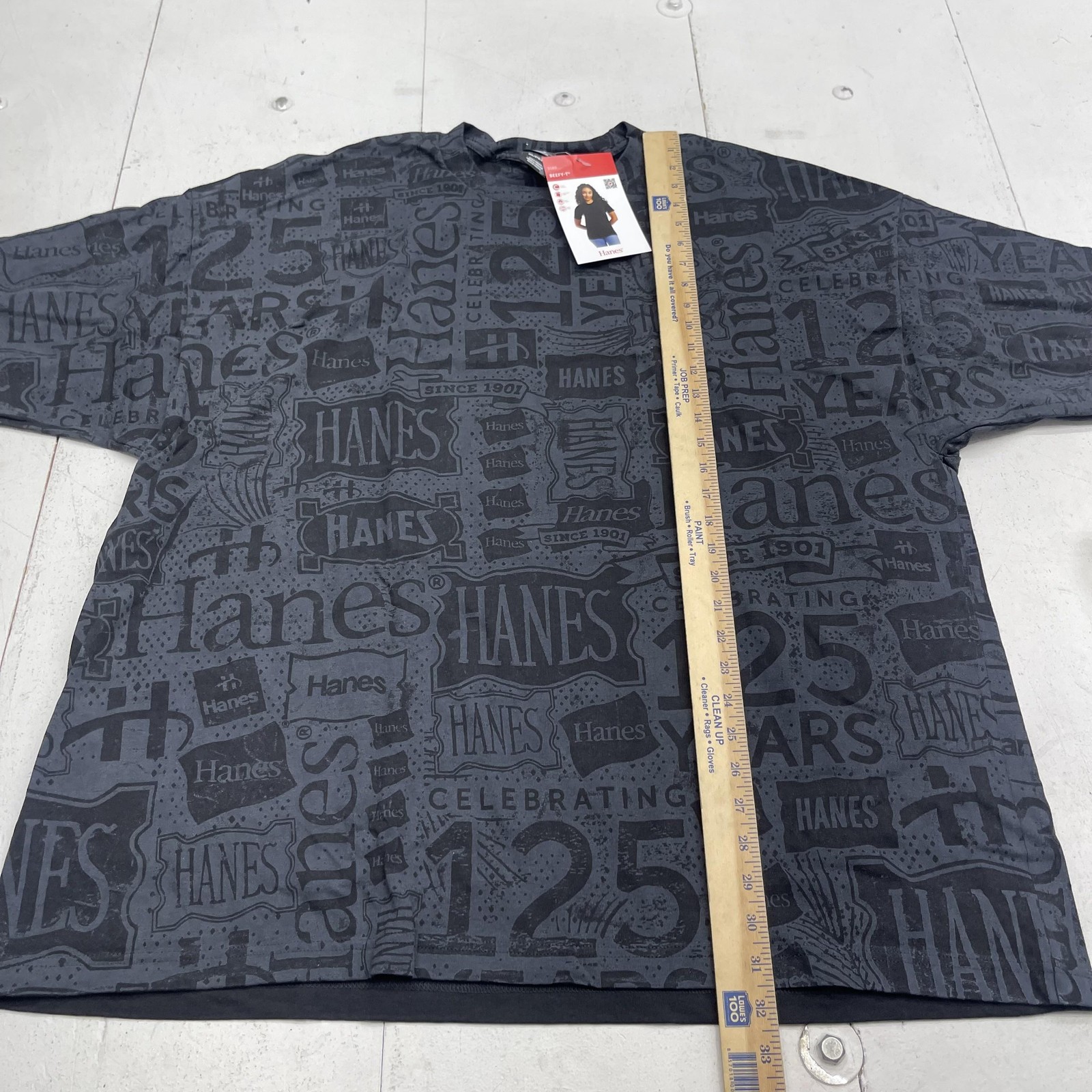 Hanes Shirt Mens 3XL Gray 125 Years Anniversary Graphic Tee Beefy-T 5180 Allover gallery