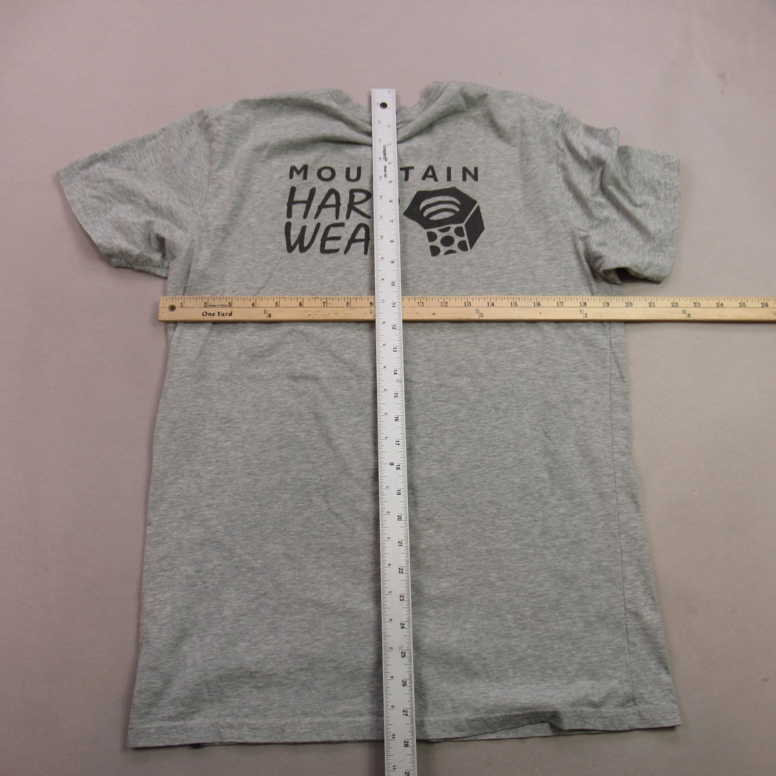 Mountain Hardwear Shirt Mens Large Short Sleeve Casual Crew Neck Gray gallery