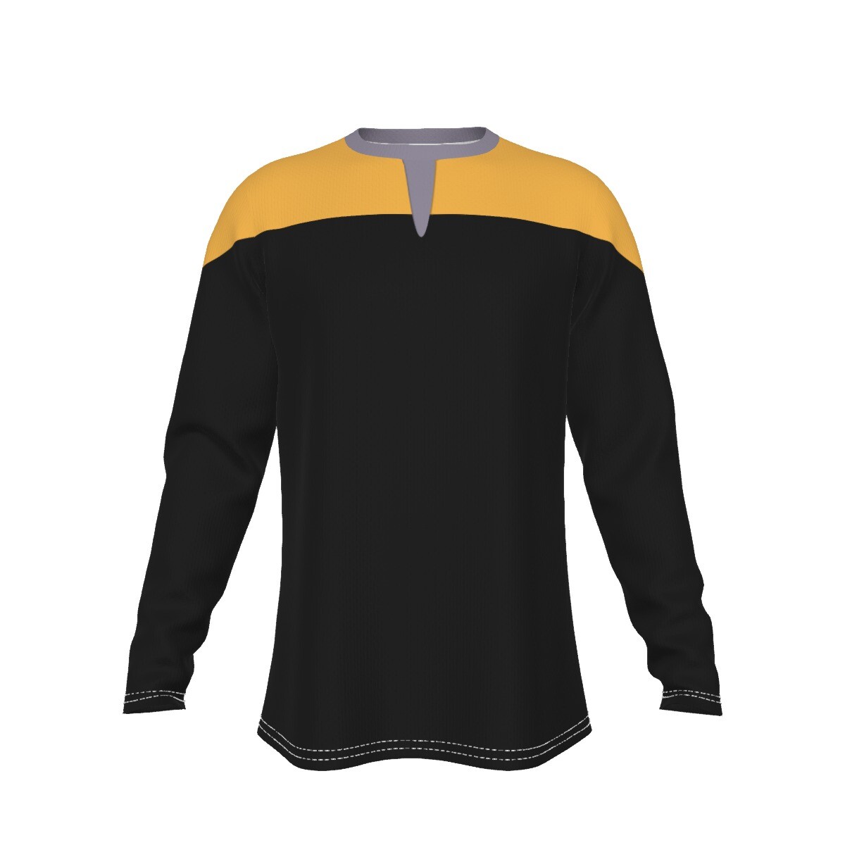 Starship Gold Uniform Shirt - No Badge - Yellow / Gold Federation Costume gallery