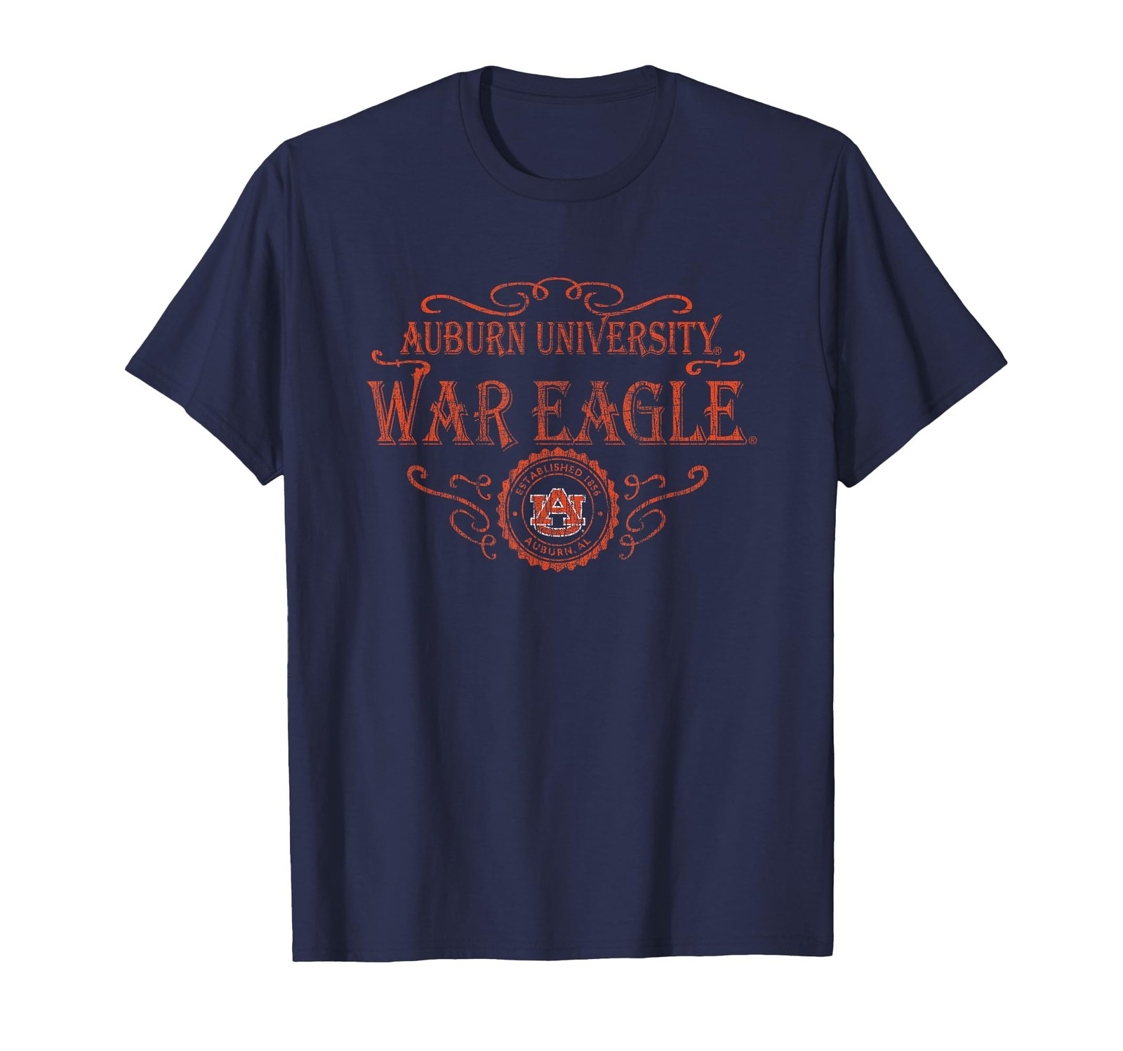 Elite Authentics Auburn Tigers Vintage Quality Seal Officially Licensed T-Shirt gallery