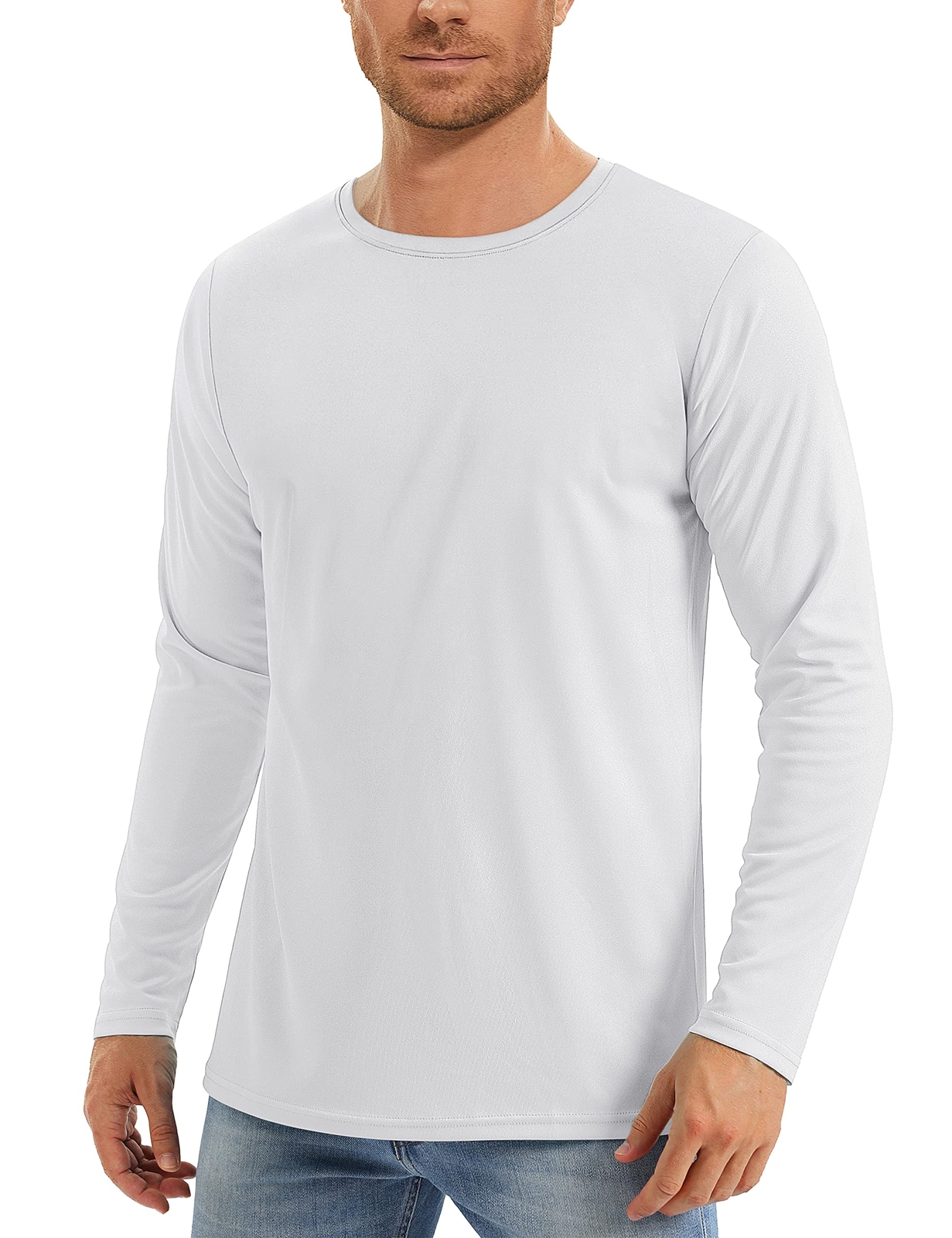 UPF50+ Men's Long Sleeve T-Shirt Skin Protection Quick Dry Performance Fishing T gallery