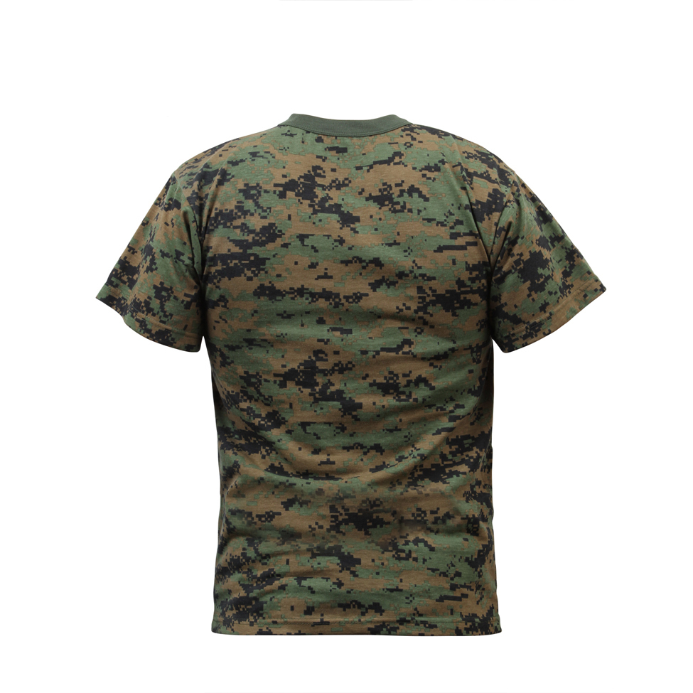 Woodland DIGITAL Camo T-Shirt MARPAT Style Camouflage Paintball Airsoft Military gallery