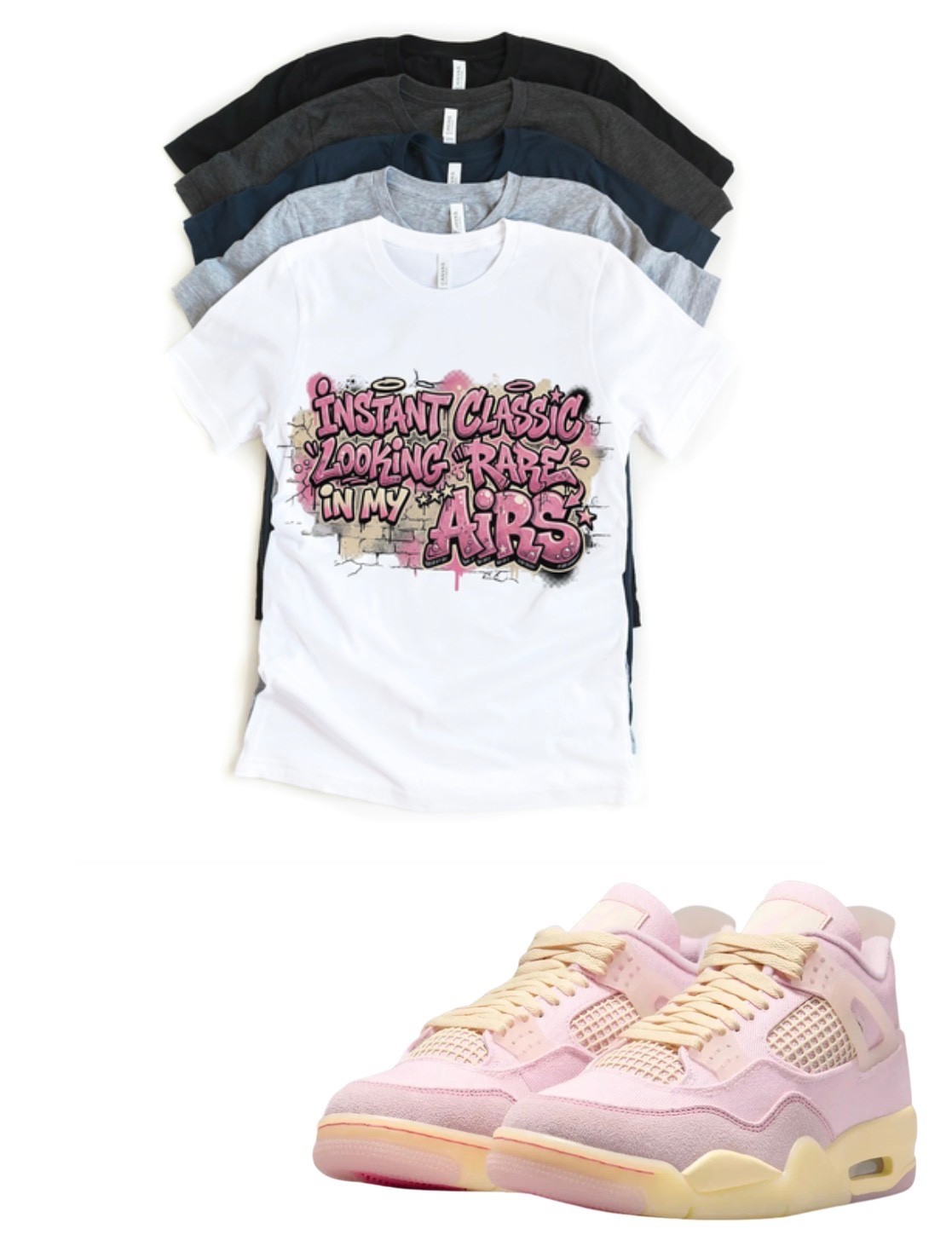Shirt to match Jordan 4 Iced Carmine Pink Denim Sneakerhead Matching Tee gallery
