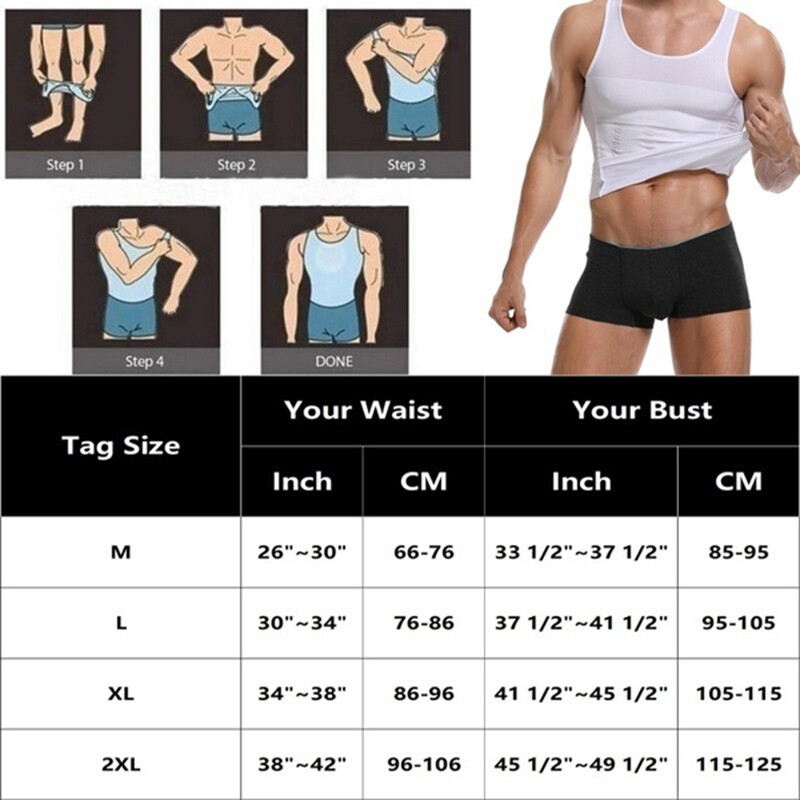 Men's Shaper Cooling T-Shirt Compression Belly Vest Slimming Underwear Tank Top gallery