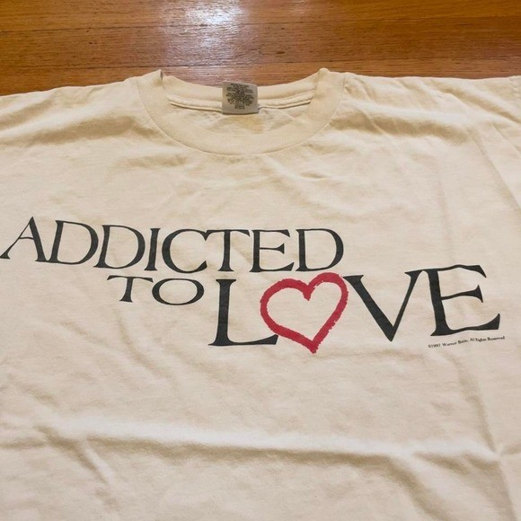 VTG 1997 Addicted to Love Movie Promo Meg Ryan Matthew Broderick tshirt XL USA gallery