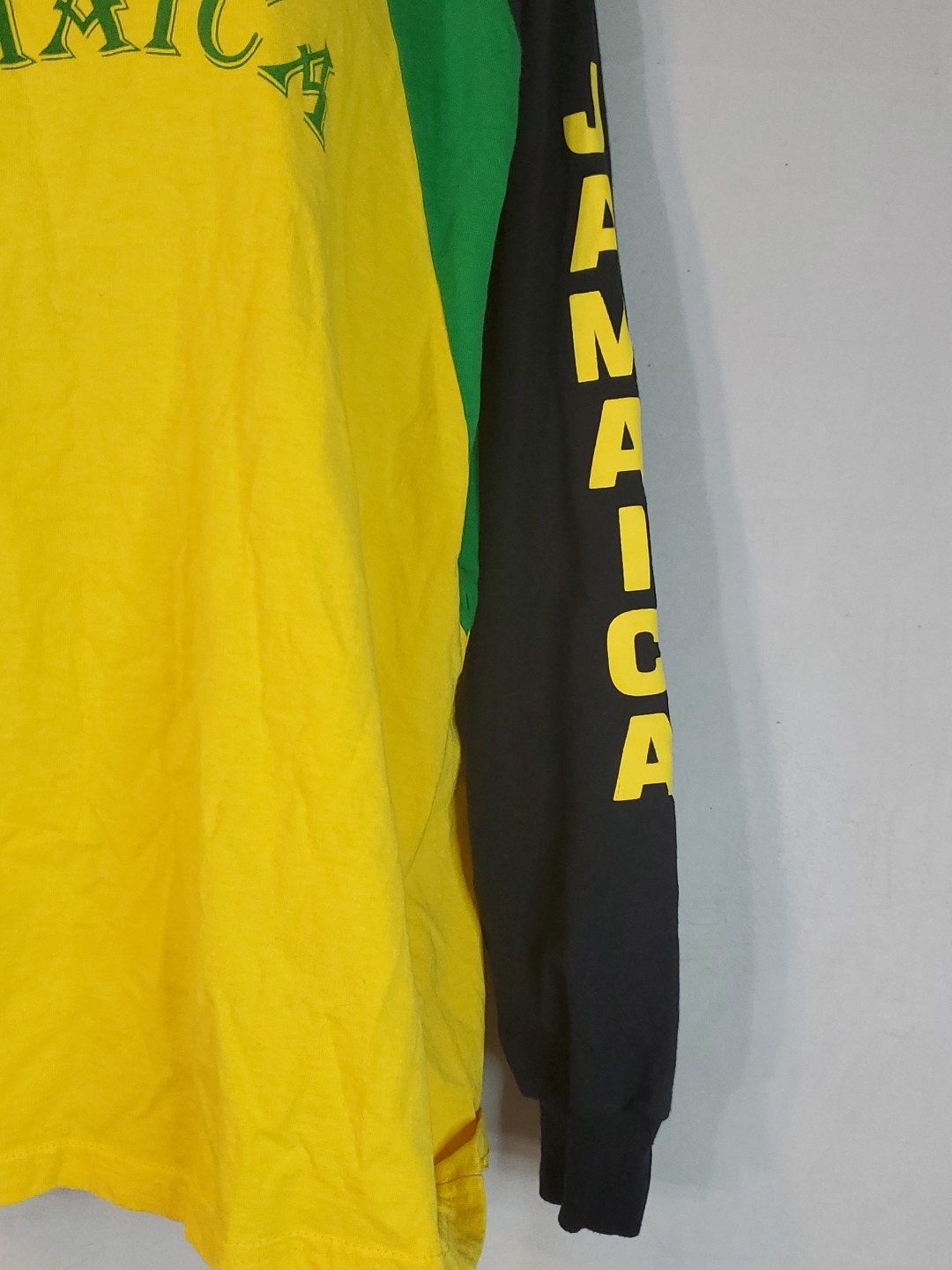 Vintage Jamaica Long Sleeve T-Shirt Men's Size Medium & Adjustable Jamaica Hat gallery