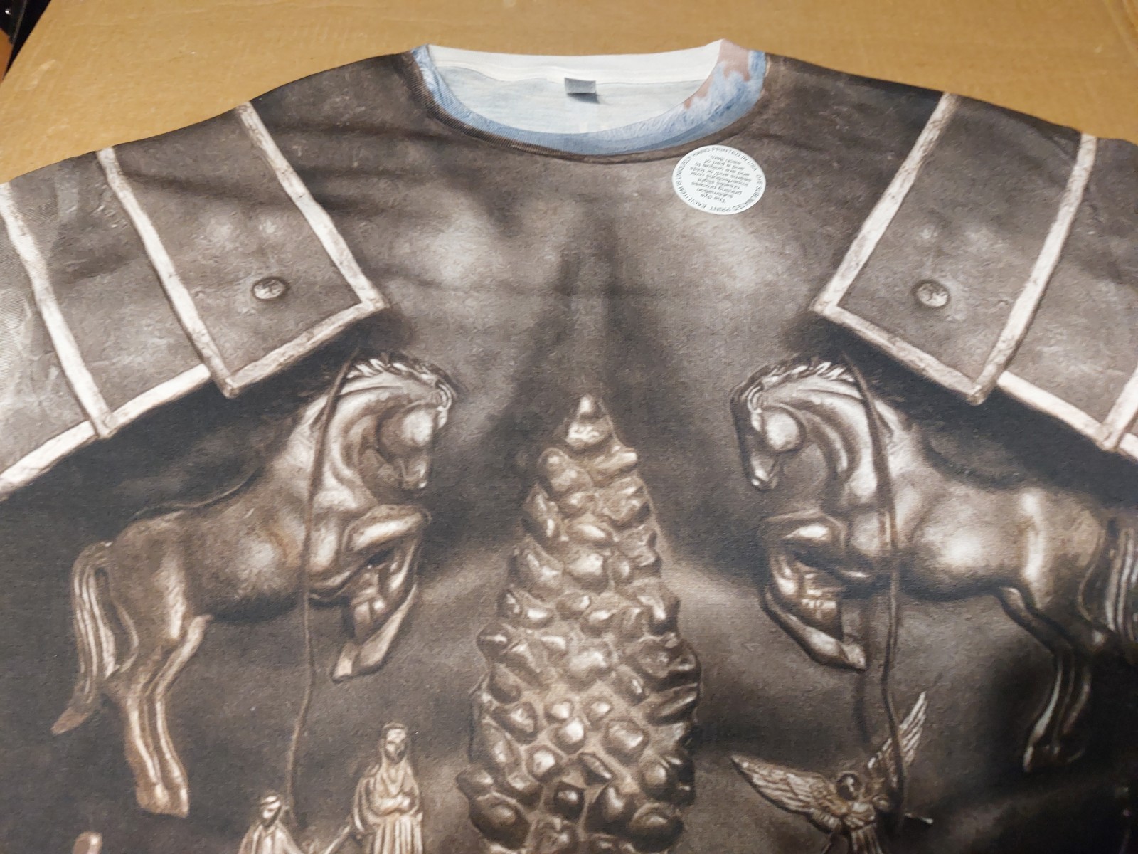 Men's Gladiator Maximus Colliseum Armor Sublimated Long Sleeve Costume T Shirt gallery