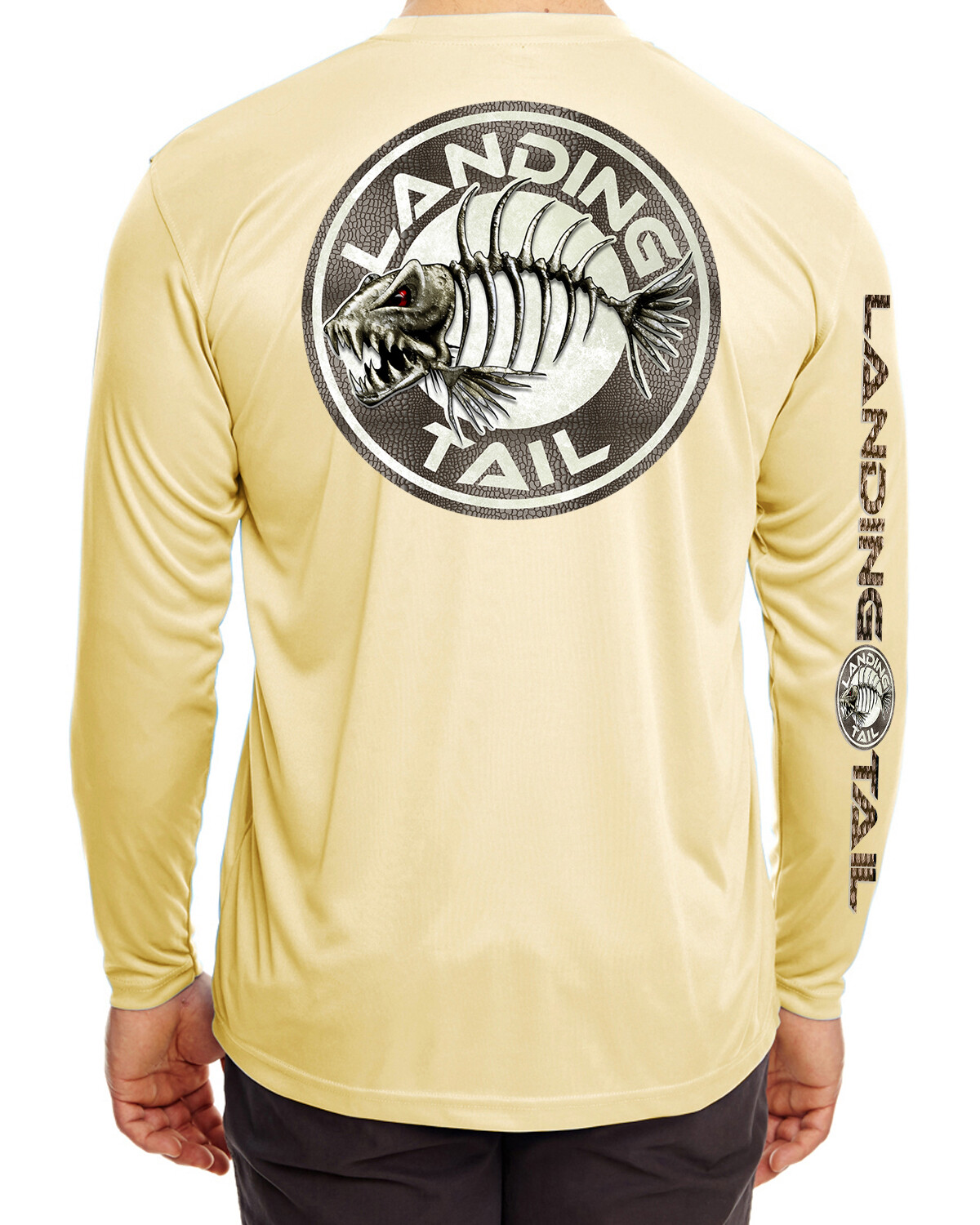 Landing Tail Performance t shirt long sleeve microfiber uv upf 30+ quick dry