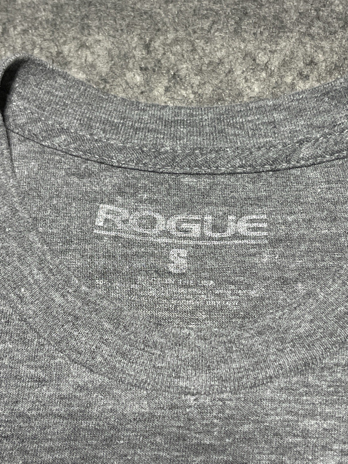 ROGUE Sports Gym Rat Lift Heavy weights Gray SMALL Skull Shirt Day of the Dead gallery