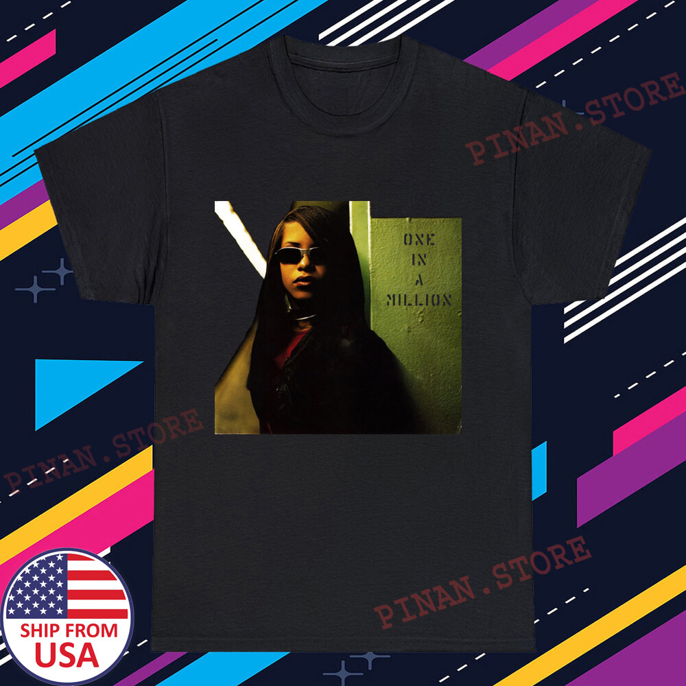 Aaliyah One In A Million Men’s Black T-Shirt Size S-5XL