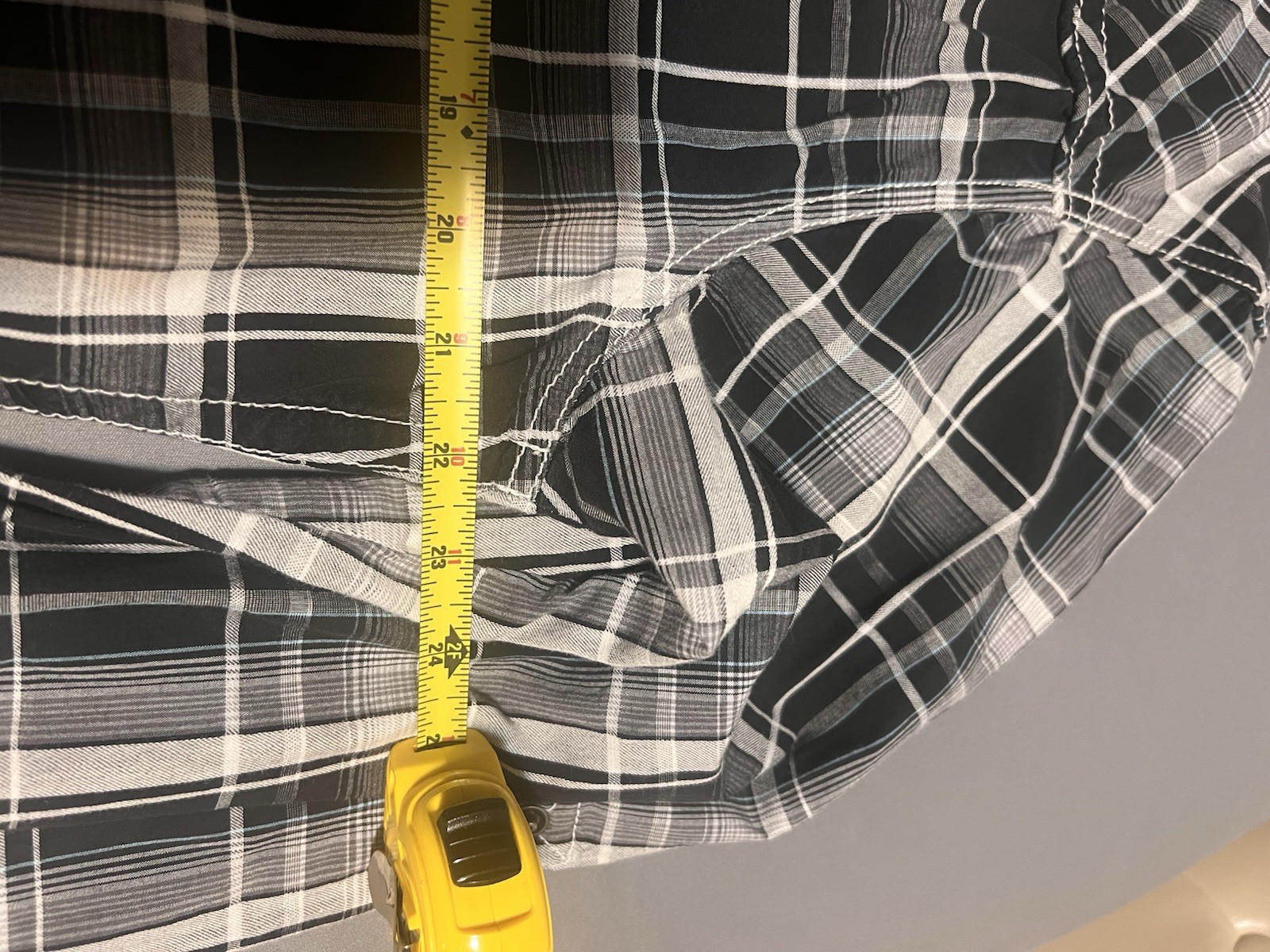 Western Plaid Snap Button Up long sleeve Shirt BKE Buckle Mens Standard XL gallery