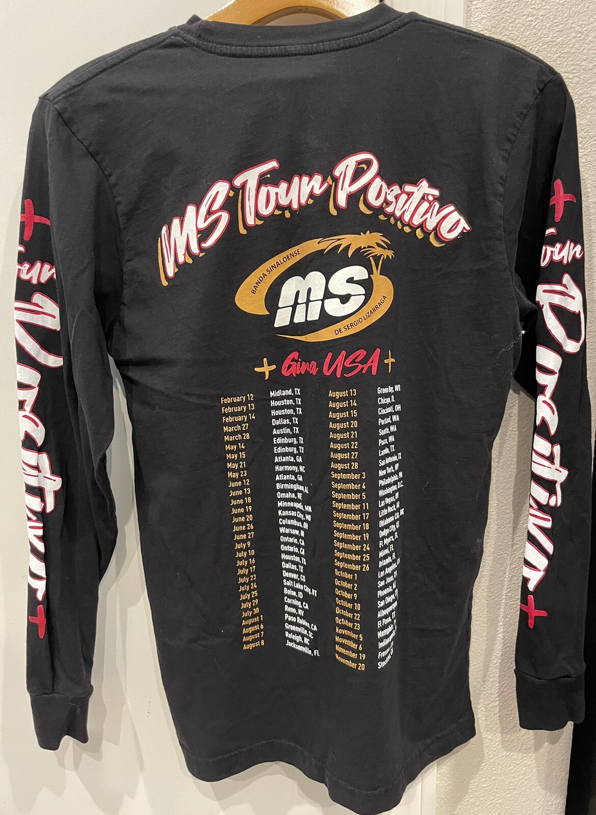 Banda MS Tour Positivo Long Sleeve Double Aidee Shirt Size Small gallery
