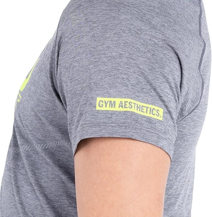Gym Aesthetics Men's Athletic Sport Shirt Workout Gym Quick Dry Exercise Medium gallery