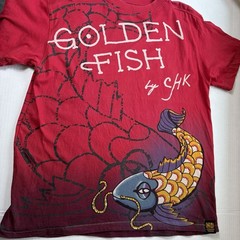 Vintage All Over Tshirt Cobra Desert Men Large Snake Theme Koi Fish Red Canada