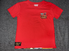 Looney Tunes Red Graphic Print Crew Neck Short Sleeve Cotton Blend T-Shirt 14/16